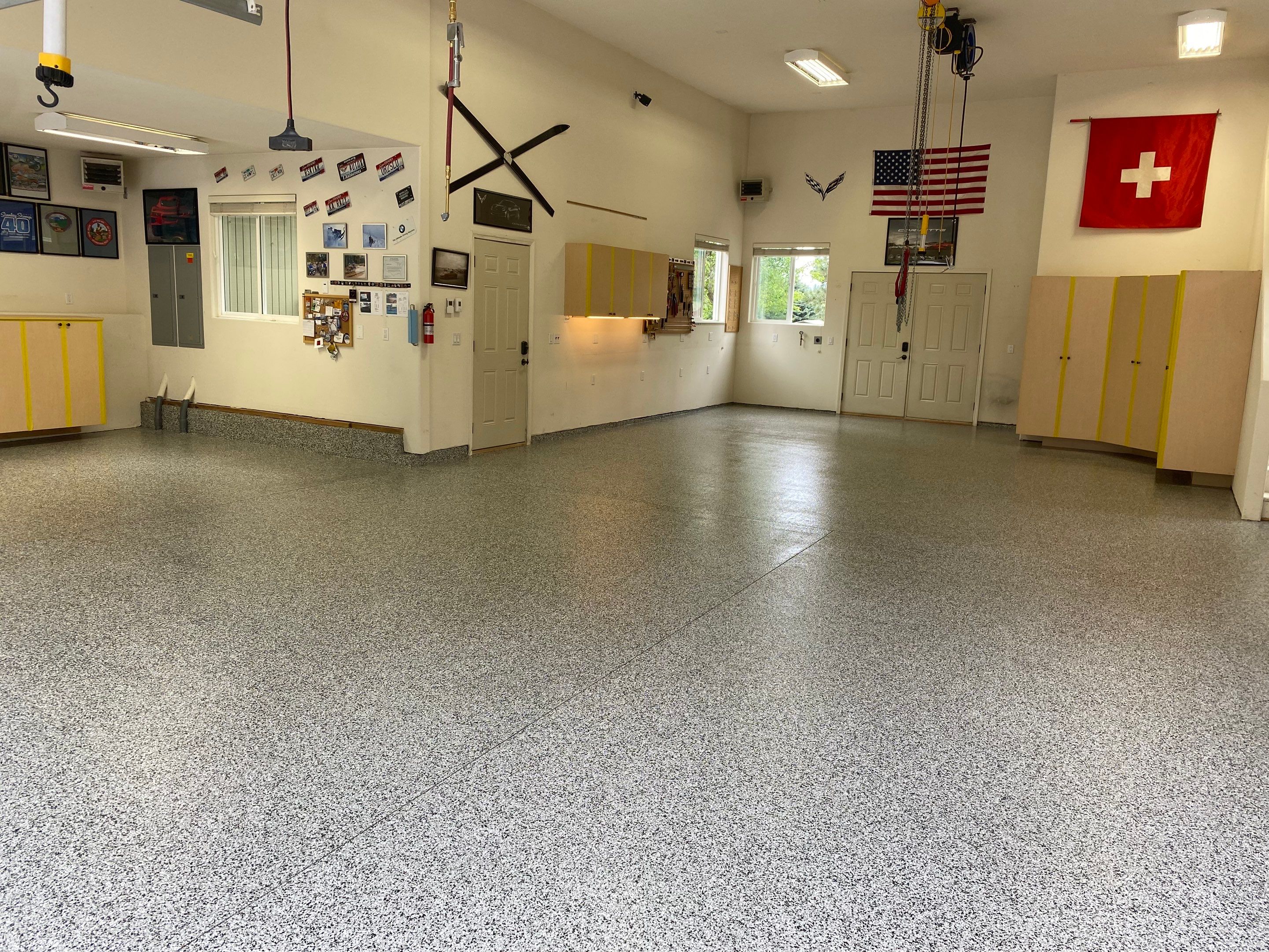 Garage Transformation using Domino by Croc Coatings, LLC