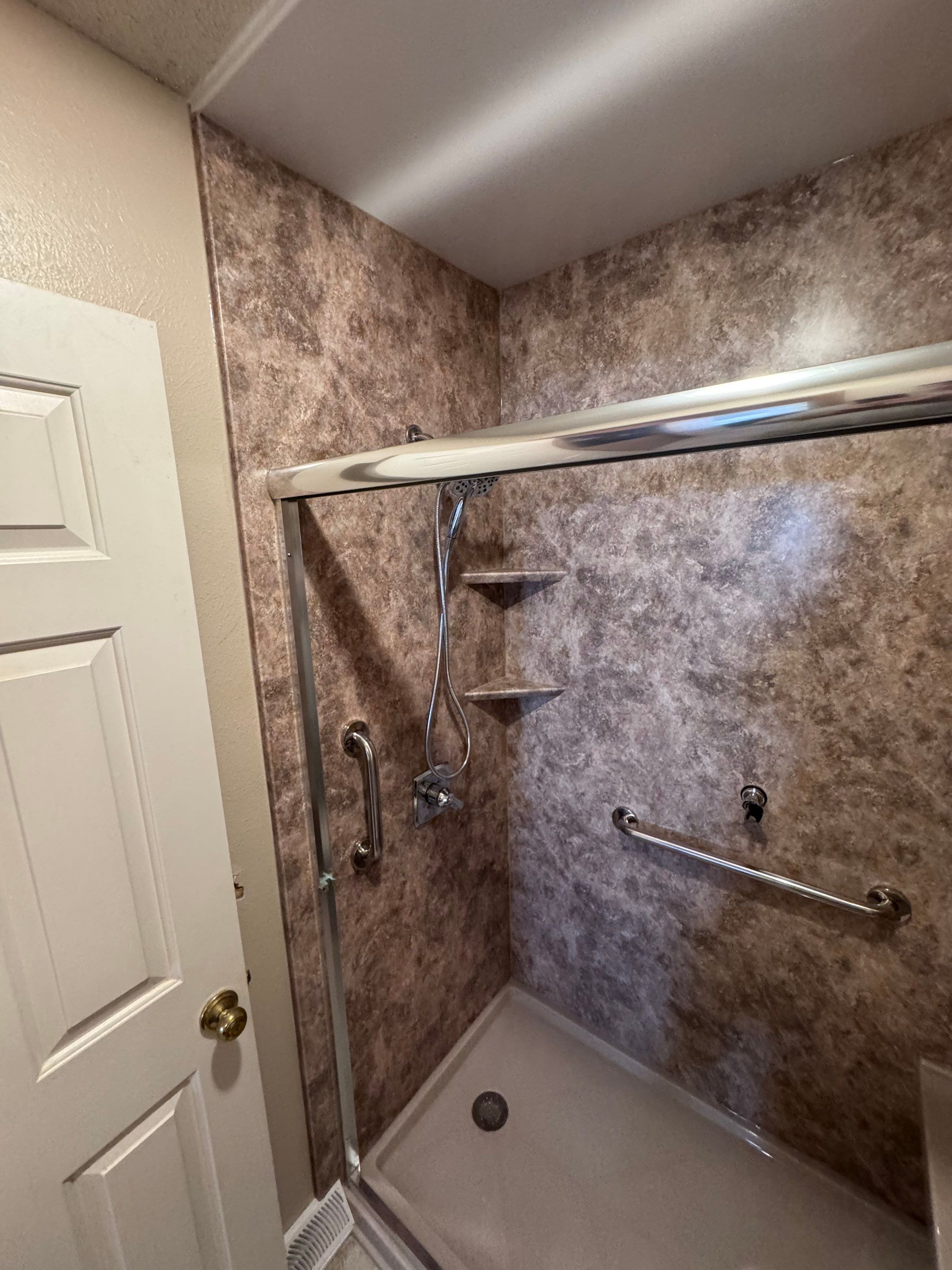 Tub to Shower Conversion: Canyon Rock by Rome Bath Remodeling