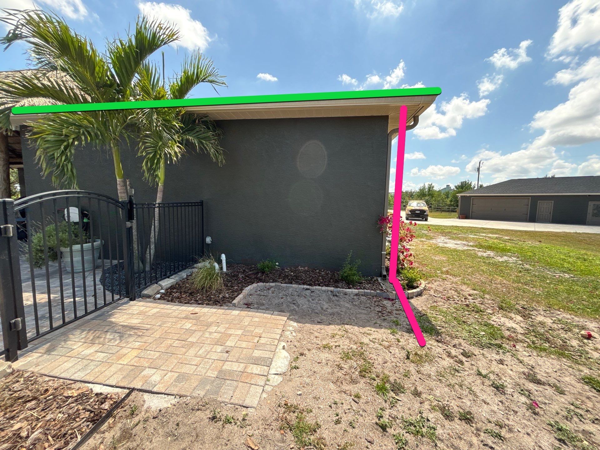  7-inch White seamless gutters and downspouts in Myakka City FL by Gutter Professors
