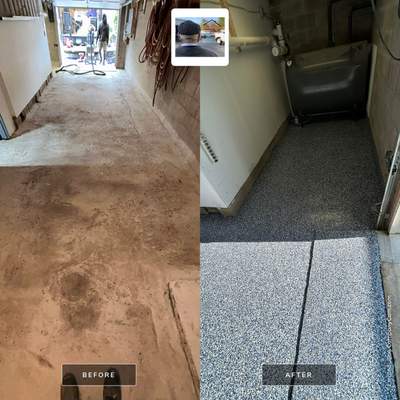 Garage Concrete Floor Coating Transformation