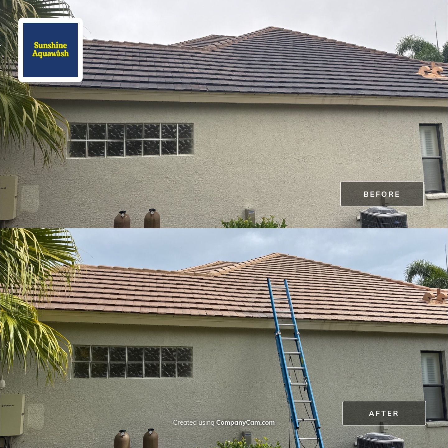 Tile Roof, Gutter & Pool Cage Cleaning – Lakewood Ranch Country Club, Lakewood Ranch, FL by Sunshine AquaWash