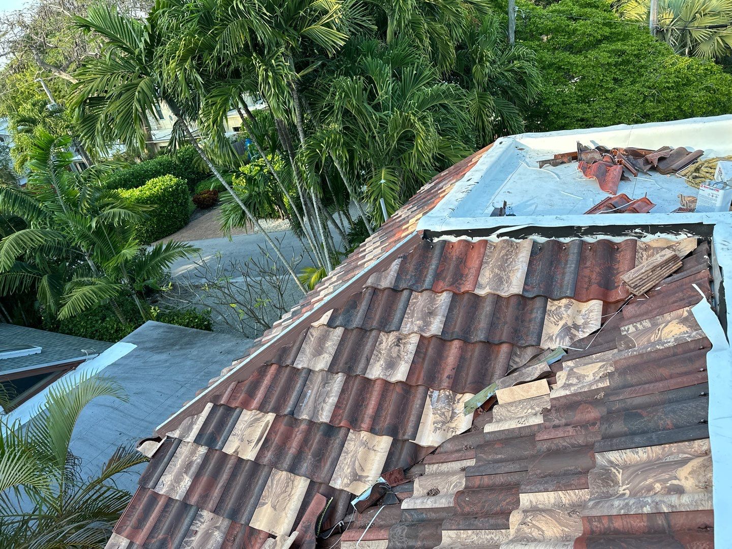 Residential Brava Spanish Tile Install in Coral Gables Miami Florida by International Roofing
