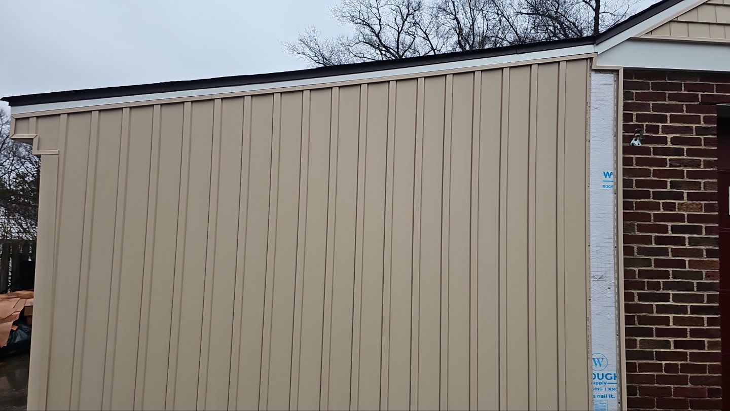 Siding, CertainTeed, Board & Batten, Color, Sandtone by Eagle Eye Roofing