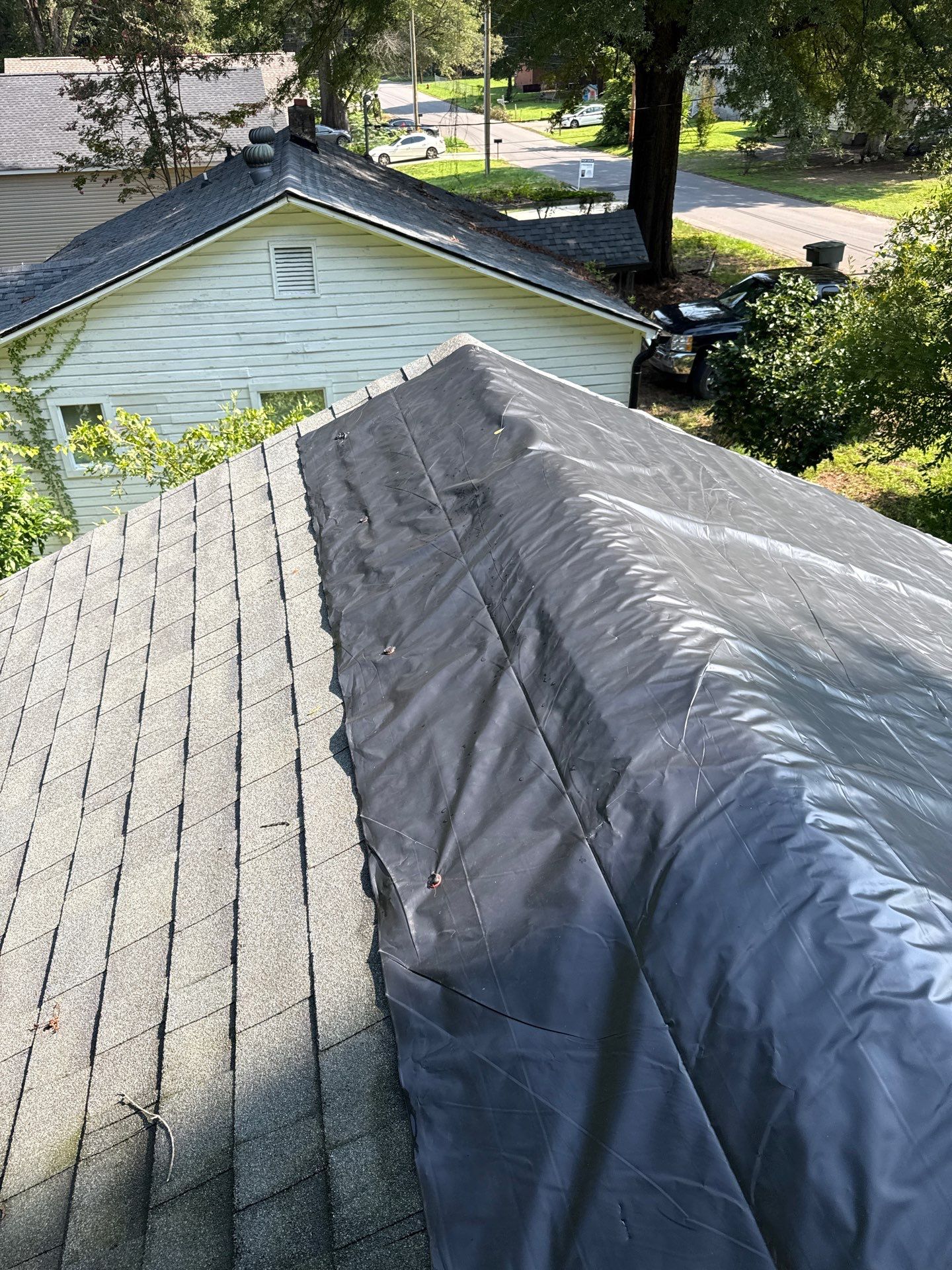 Roof replacement, gutter and interior repair by hail damage by Just Brilliant Restoration JBR