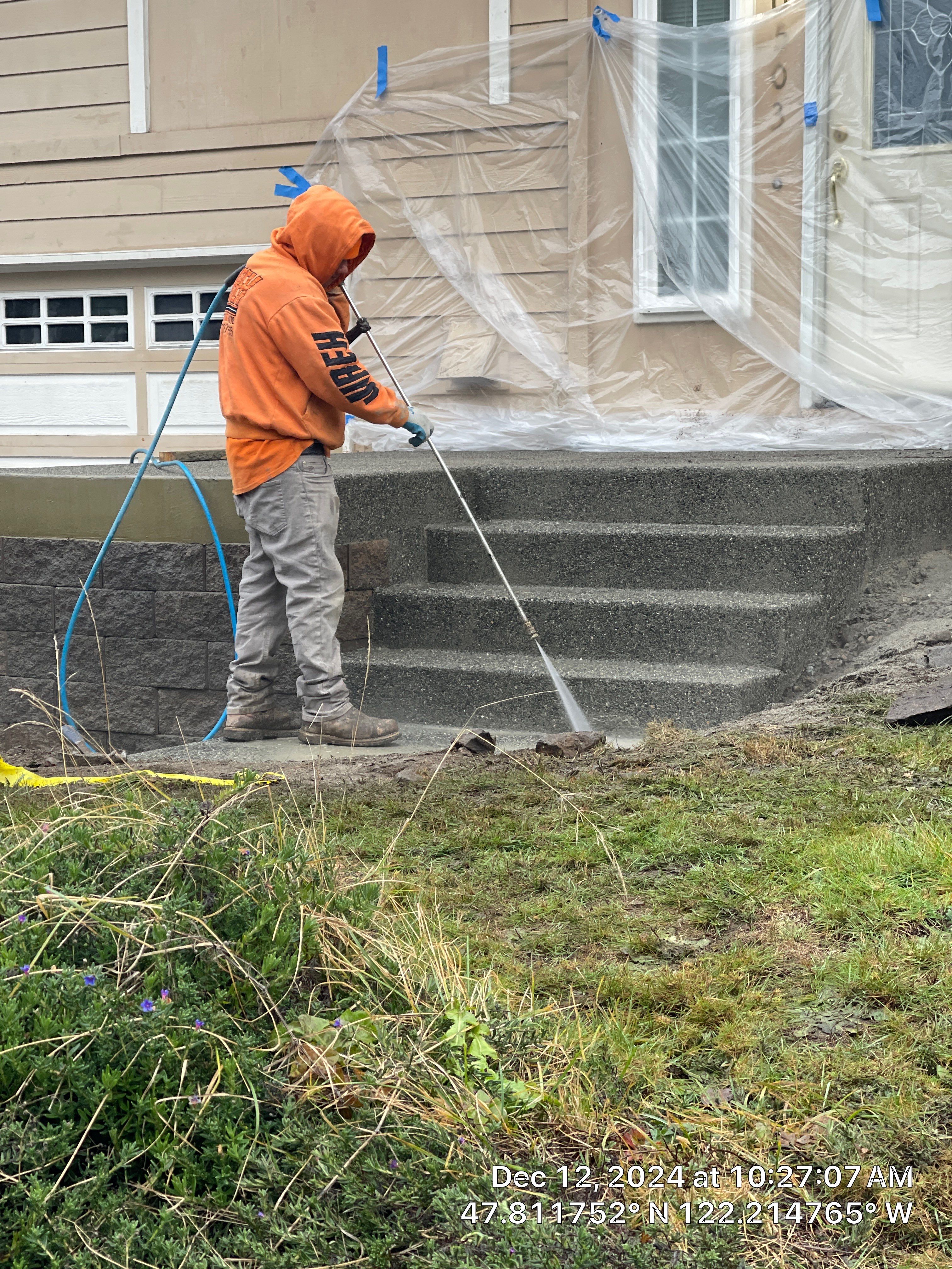 Concrete Front Stair Repair | Bothell  by Jireh Asphalt & Concrete Inc 