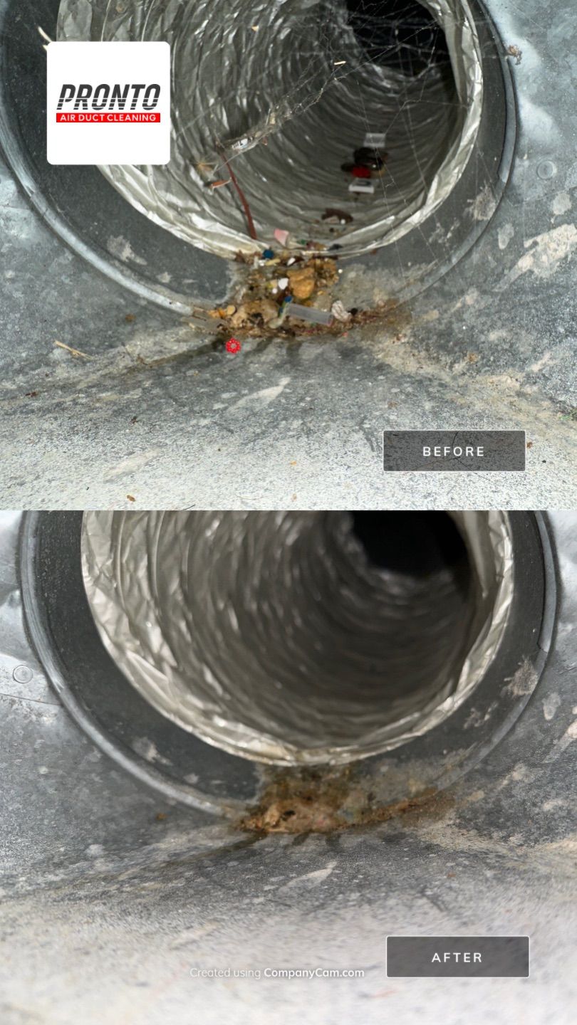 Air duct cleaning using Hypervac by Pronto Air Duct Cleaning