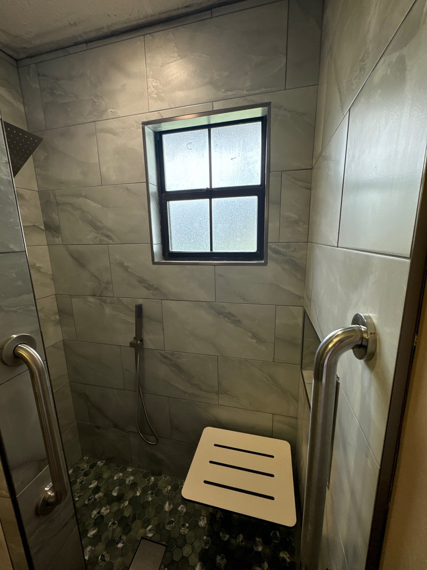 Bathroom Remodel using Custom Products by Axtra Hand