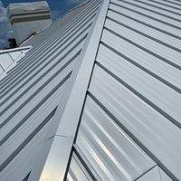 .040 Aluminum 1.5" Mechanical Seam Regal White by Total Roofing System The Metal Roof Experts