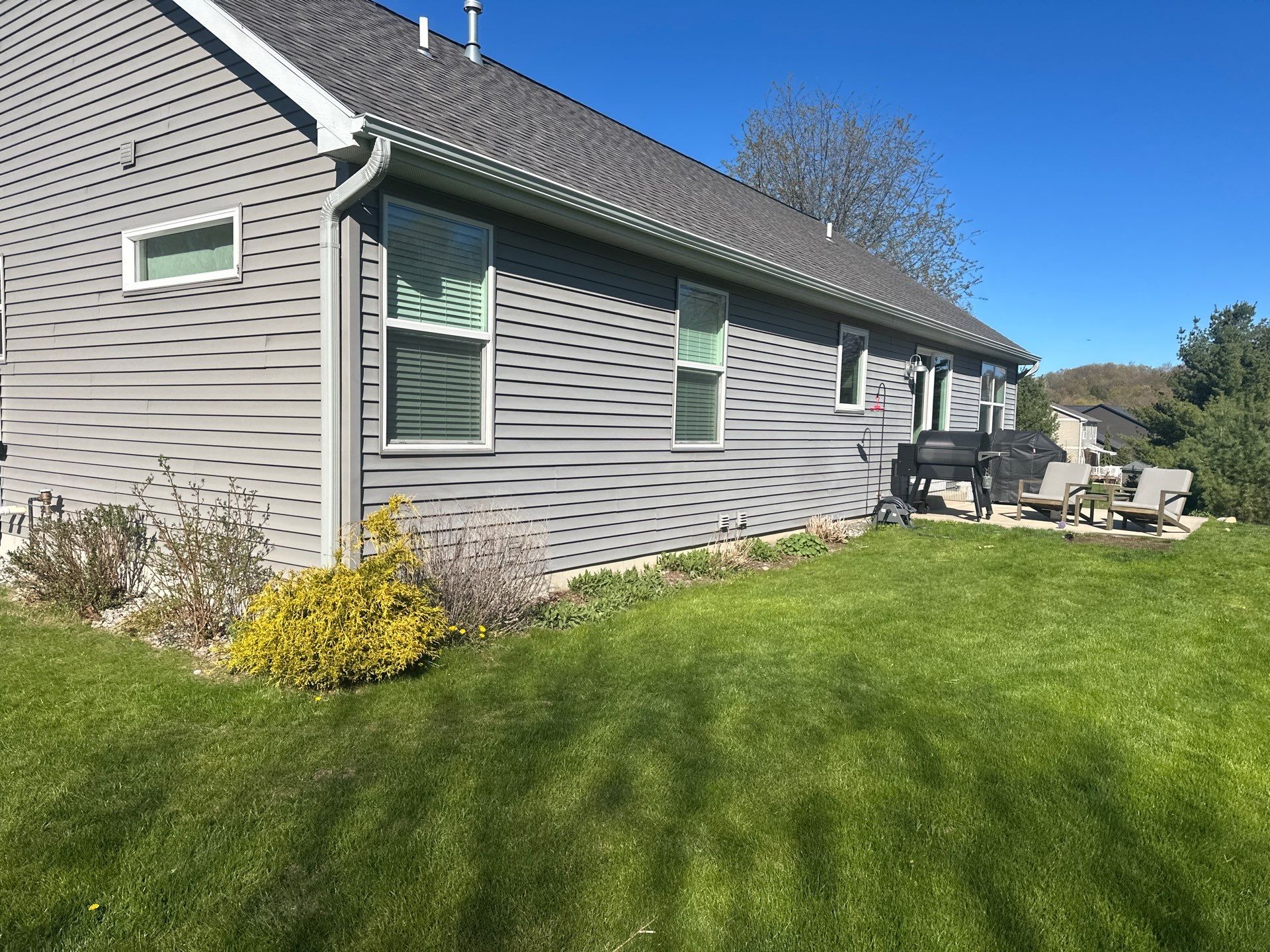 Gutter and Downspout Installation for Traverse City Residential Home by Rainbow Seamless Systems