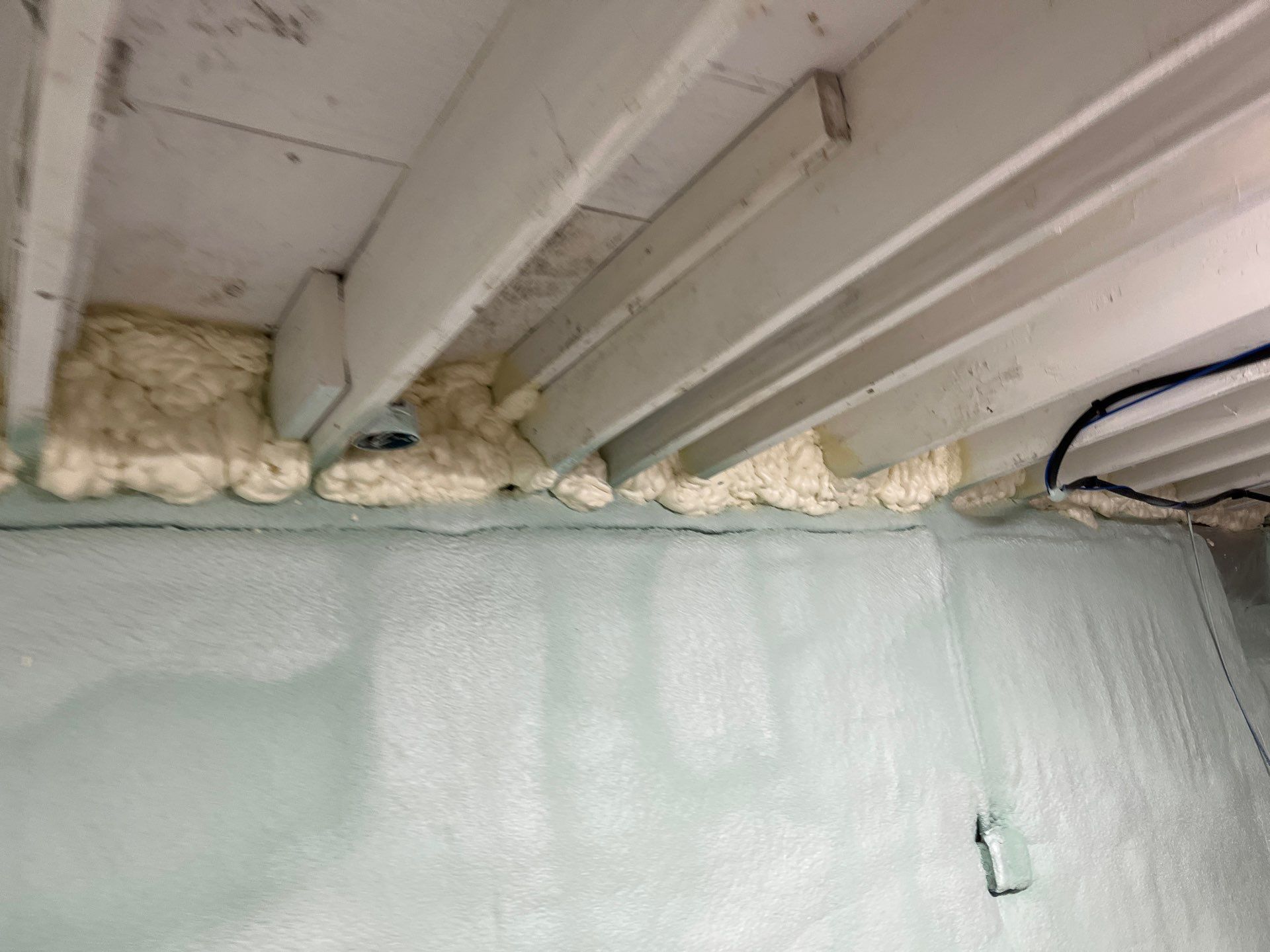 Basement Exterior Walls using Closed Cell Spray Foam by NYS Foam & Energy