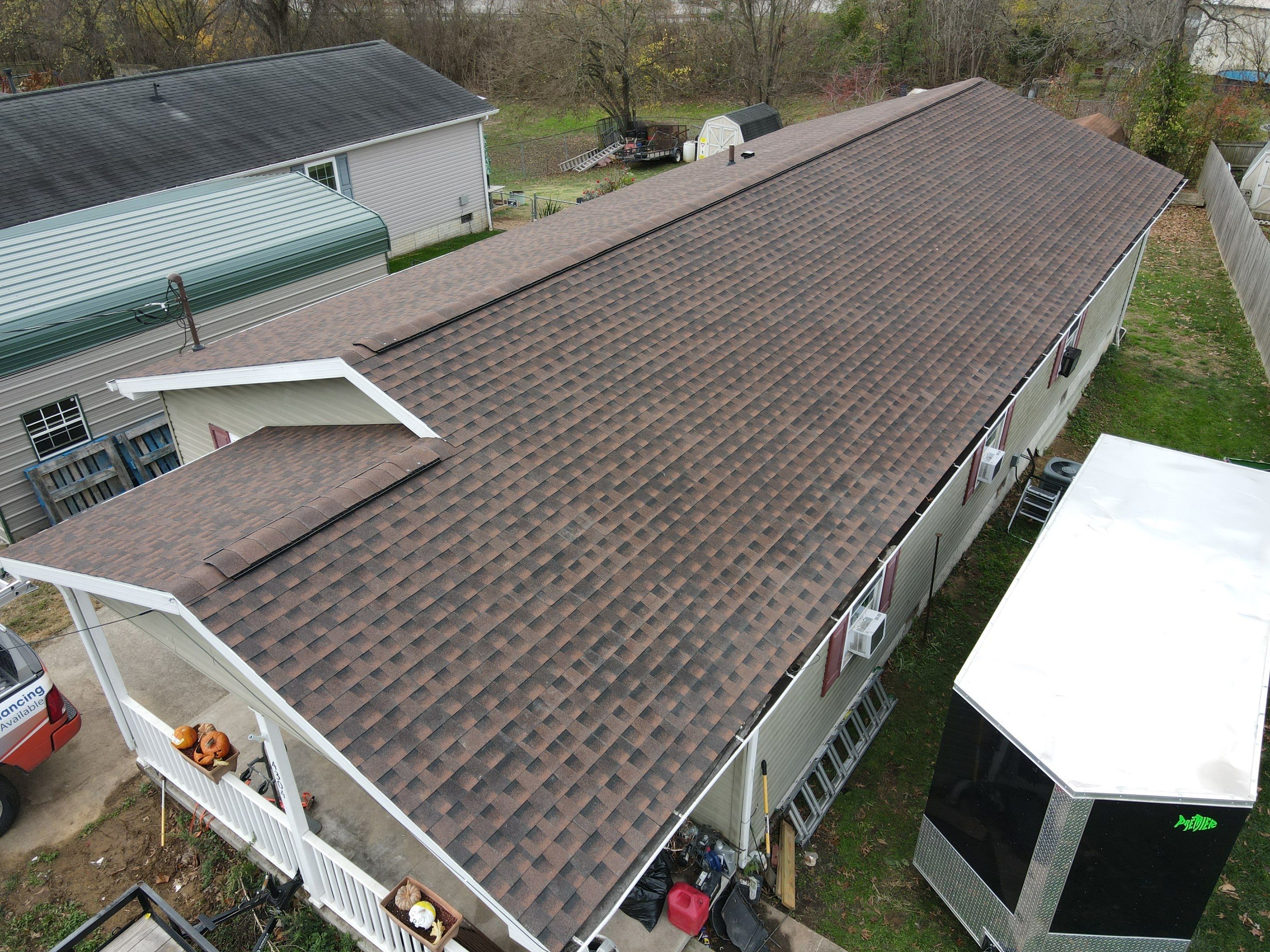Residential Roofing Installation using GAF TImberline HDZ Hickory by Rainstoppers Roofing
