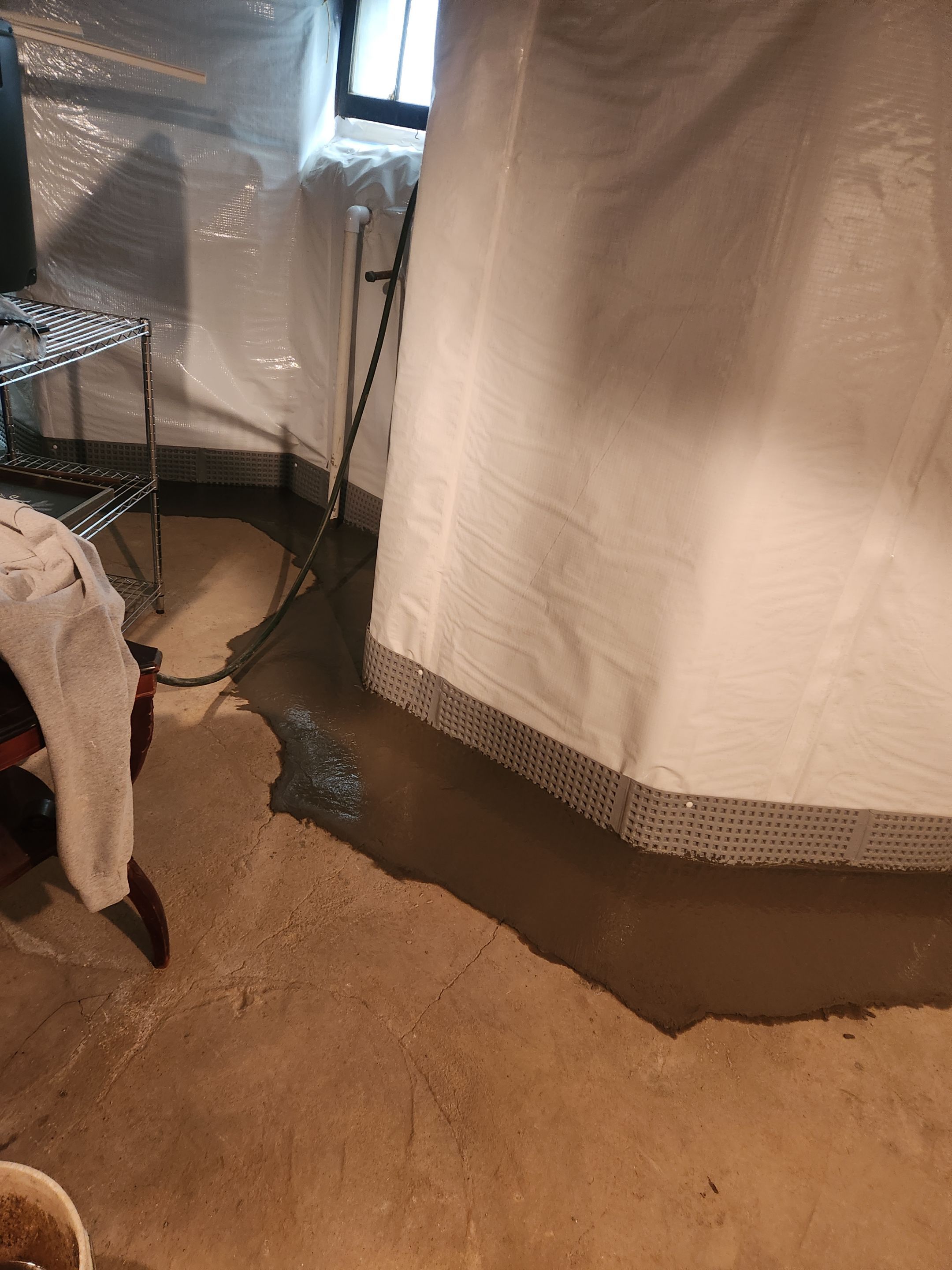 Interior French Drain Mt Tabor, NJ by Pure Service Pro, LLC 