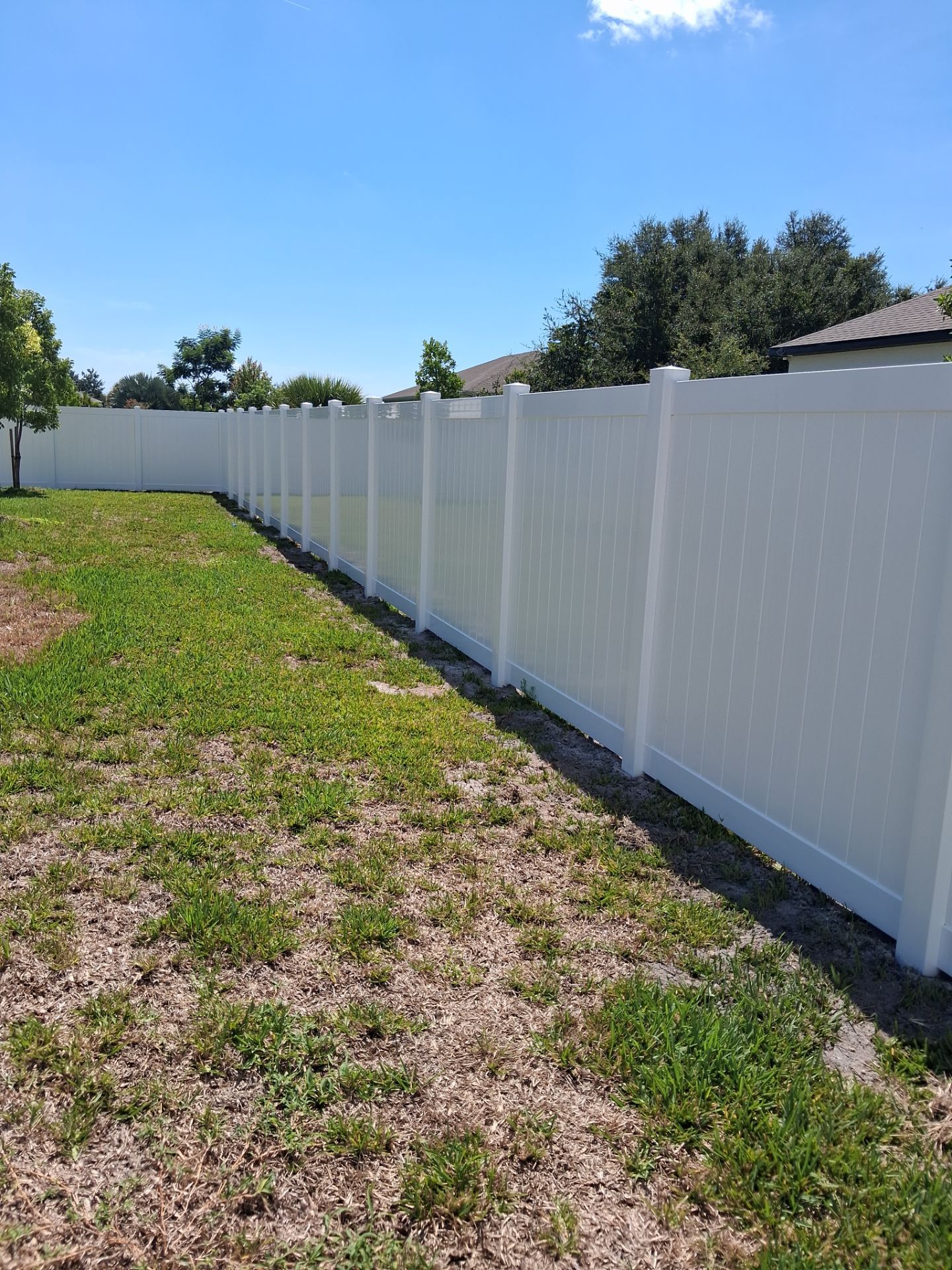 Residential Vinyl Privacy Fence Installation in Port Charlotte by True Fence LLC