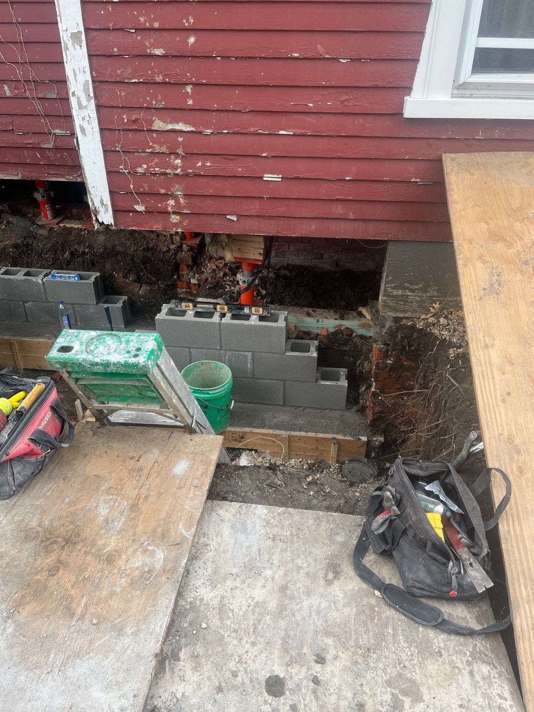 Excavation, Foundation Rebuild, and Masonry Repair by ACE Waterproofing & Basement Solutions