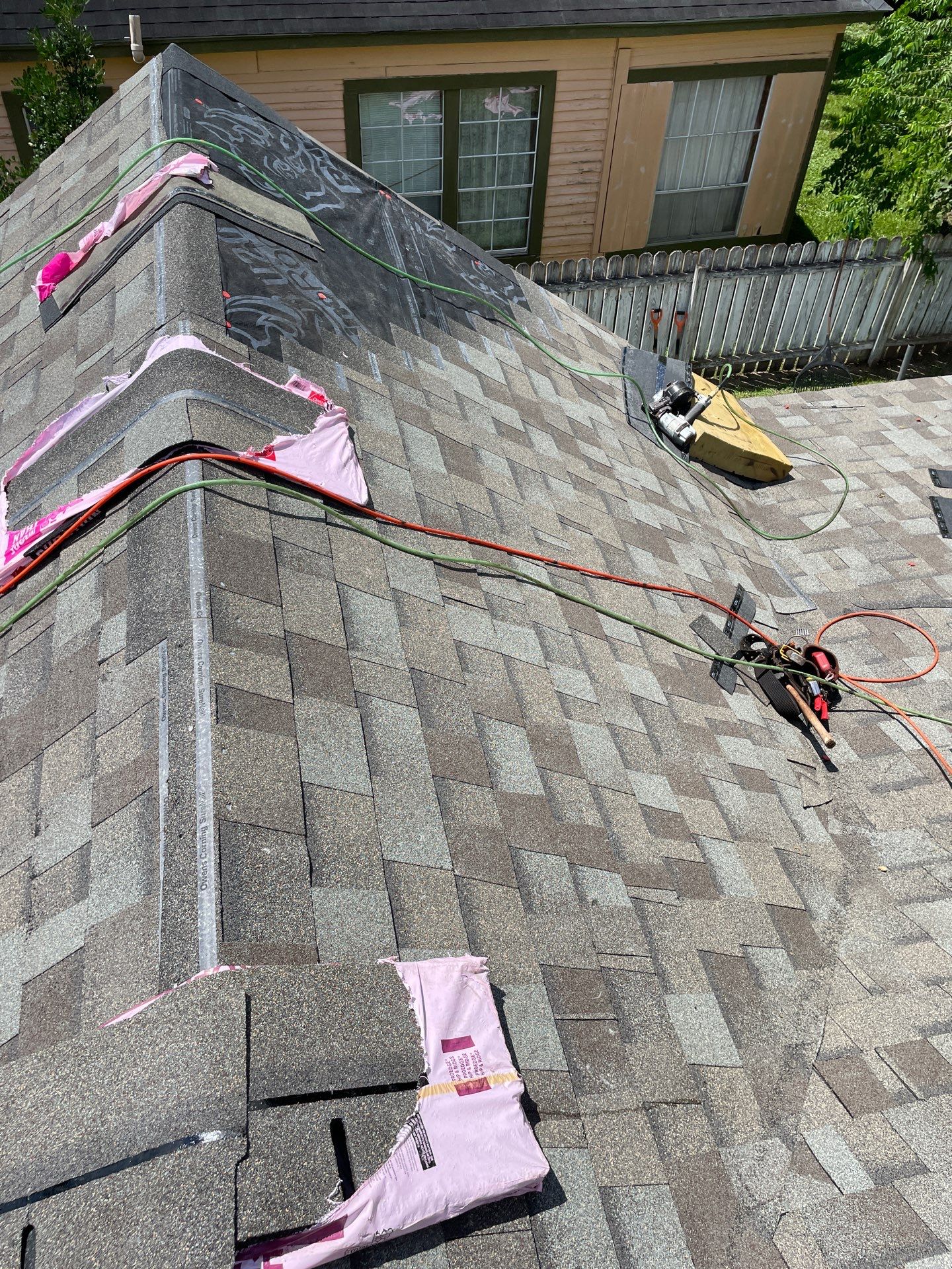Residential Roofing Installation using Owen's Corning Duration (Lifetime) Shingles by Roof Repair Company