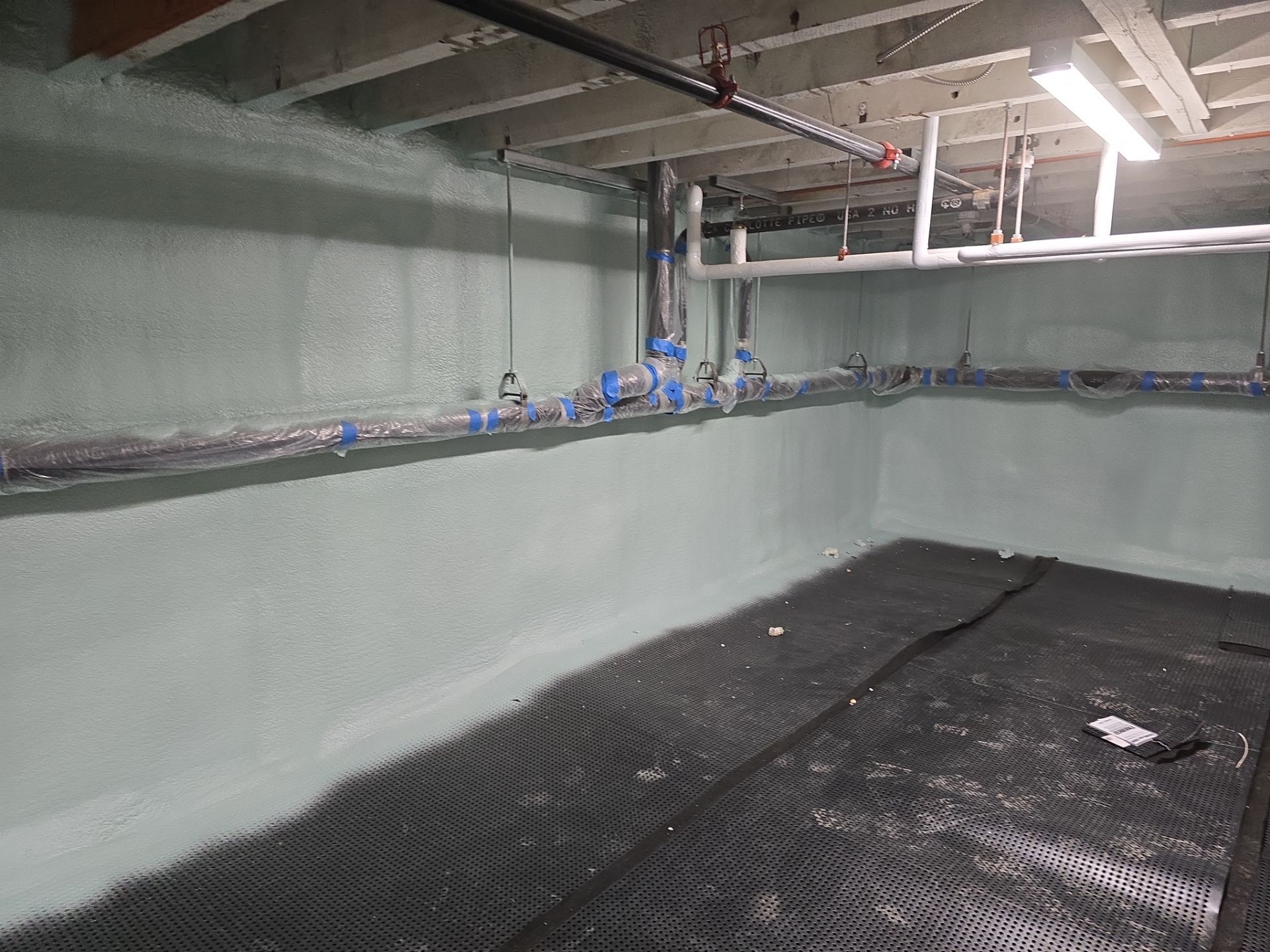 Crawl Space Encapsulation using Closed Cell Spray Foam by NYS Foam & Energy