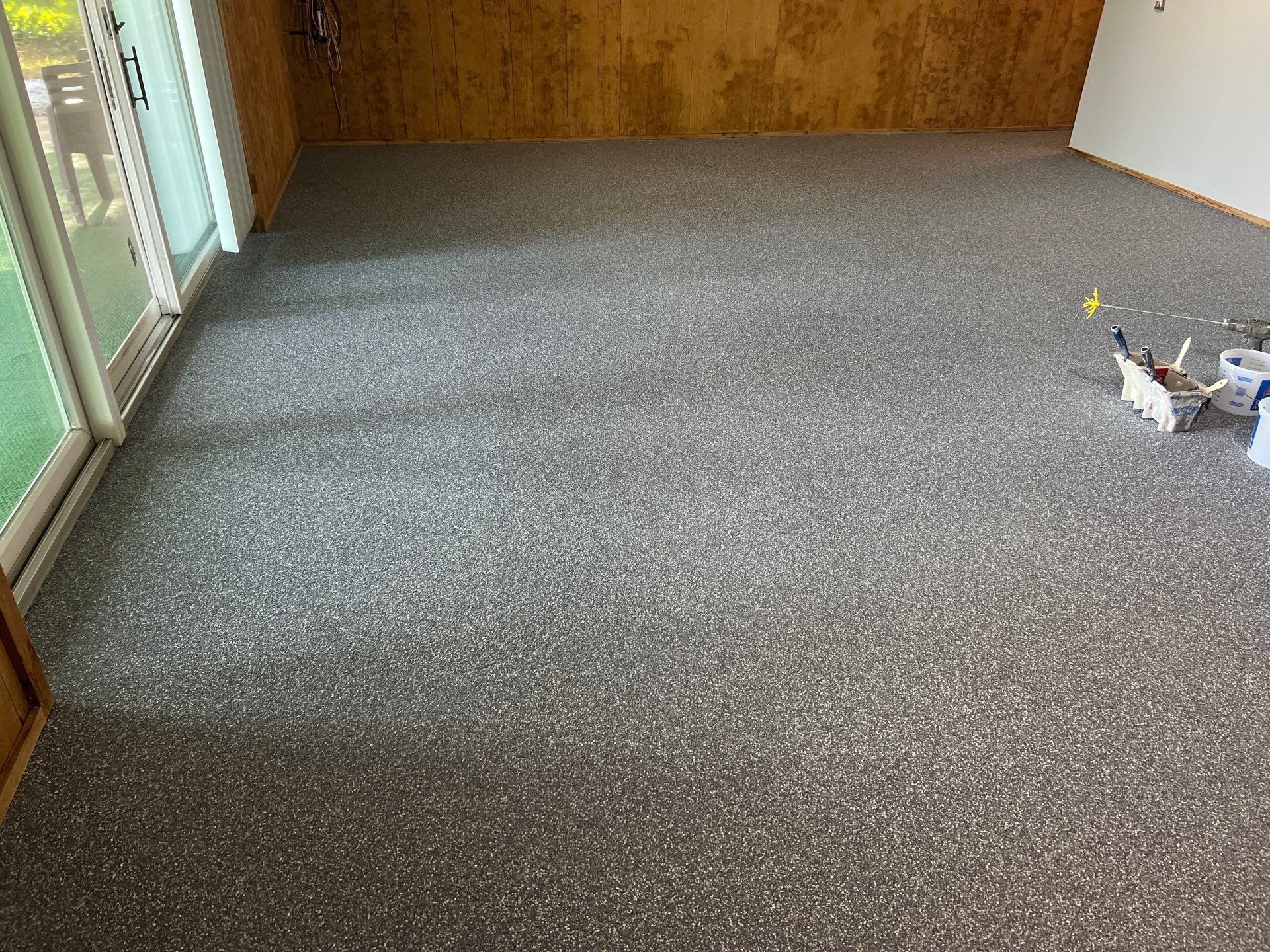 Beautiful & Resilient: Basement Epoxy Flake Floor Makeover by Gordon Painting