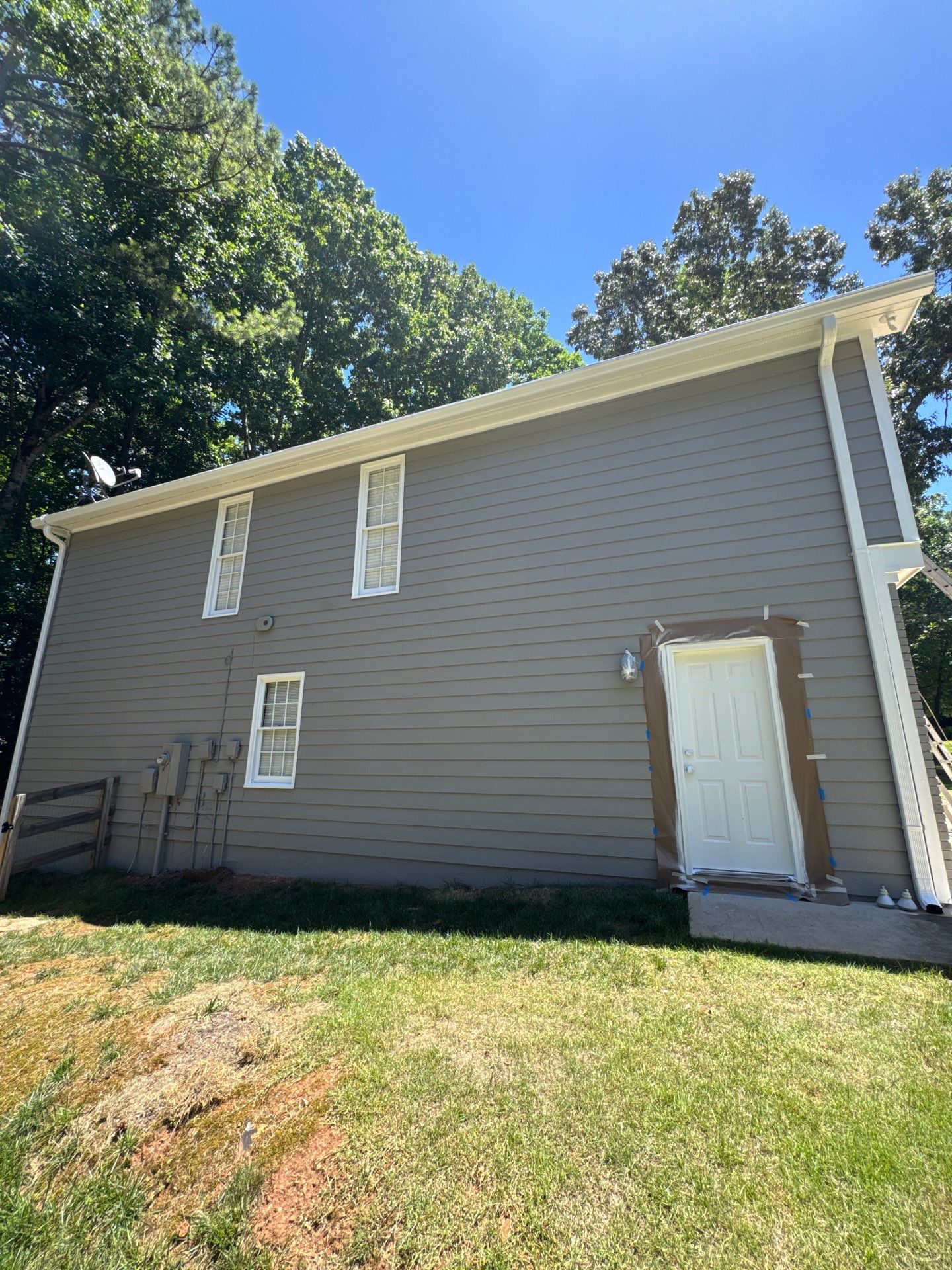 Exterior Painting and Chimney Siding Refresh in Woodstock, Georgia by Swift Home Renovations