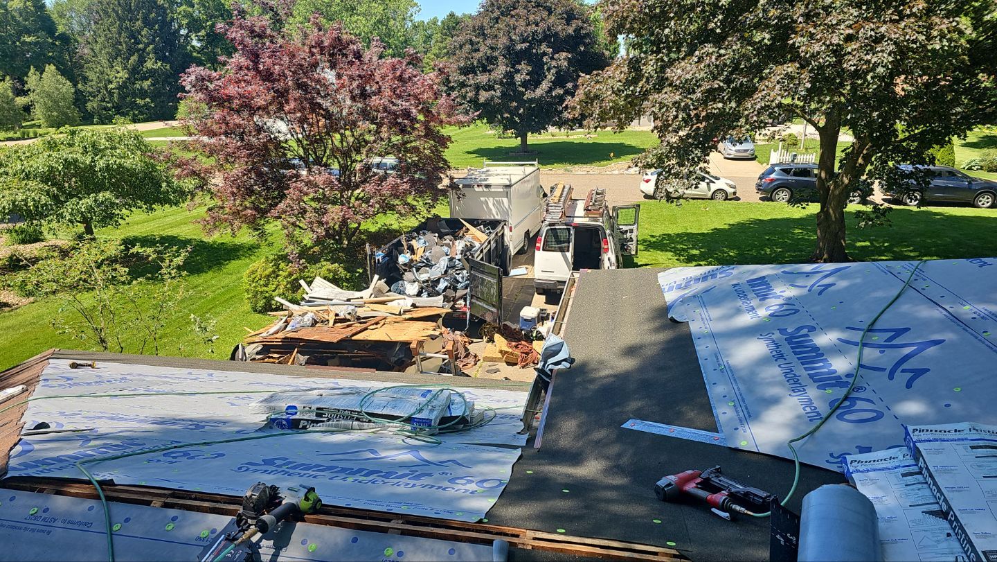 Atlas Pinnacle, Color, Burnt Hickory, Drip Edge, Color, Royal Brown by Eagle Eye Roofing