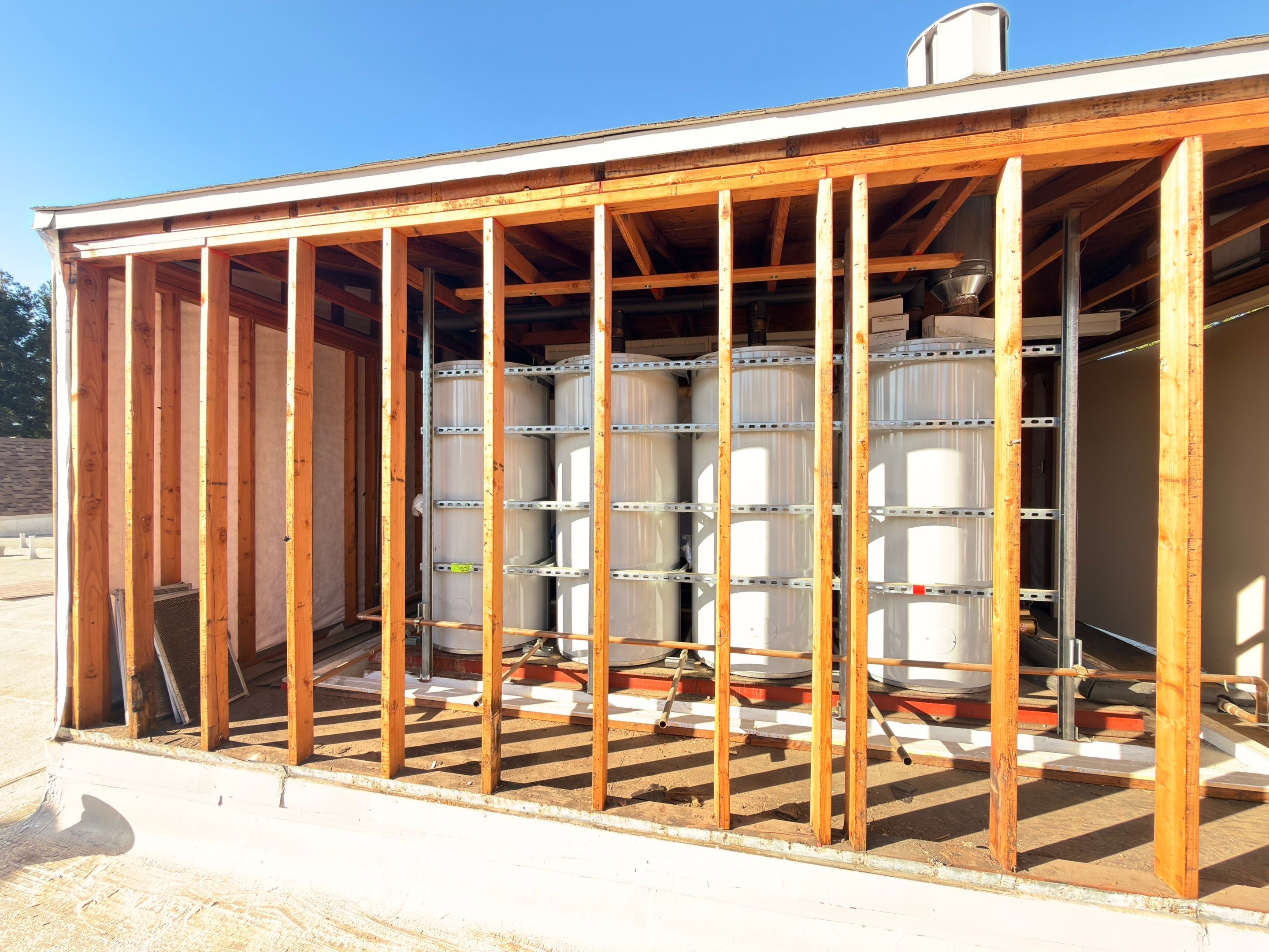 Roof Top Boiler Room and Roofing Repairs by Anza Builders, Inc. 