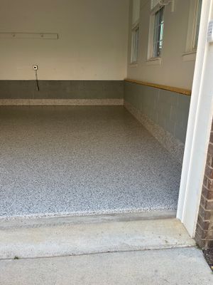 Garage Floor Coating using Coyote