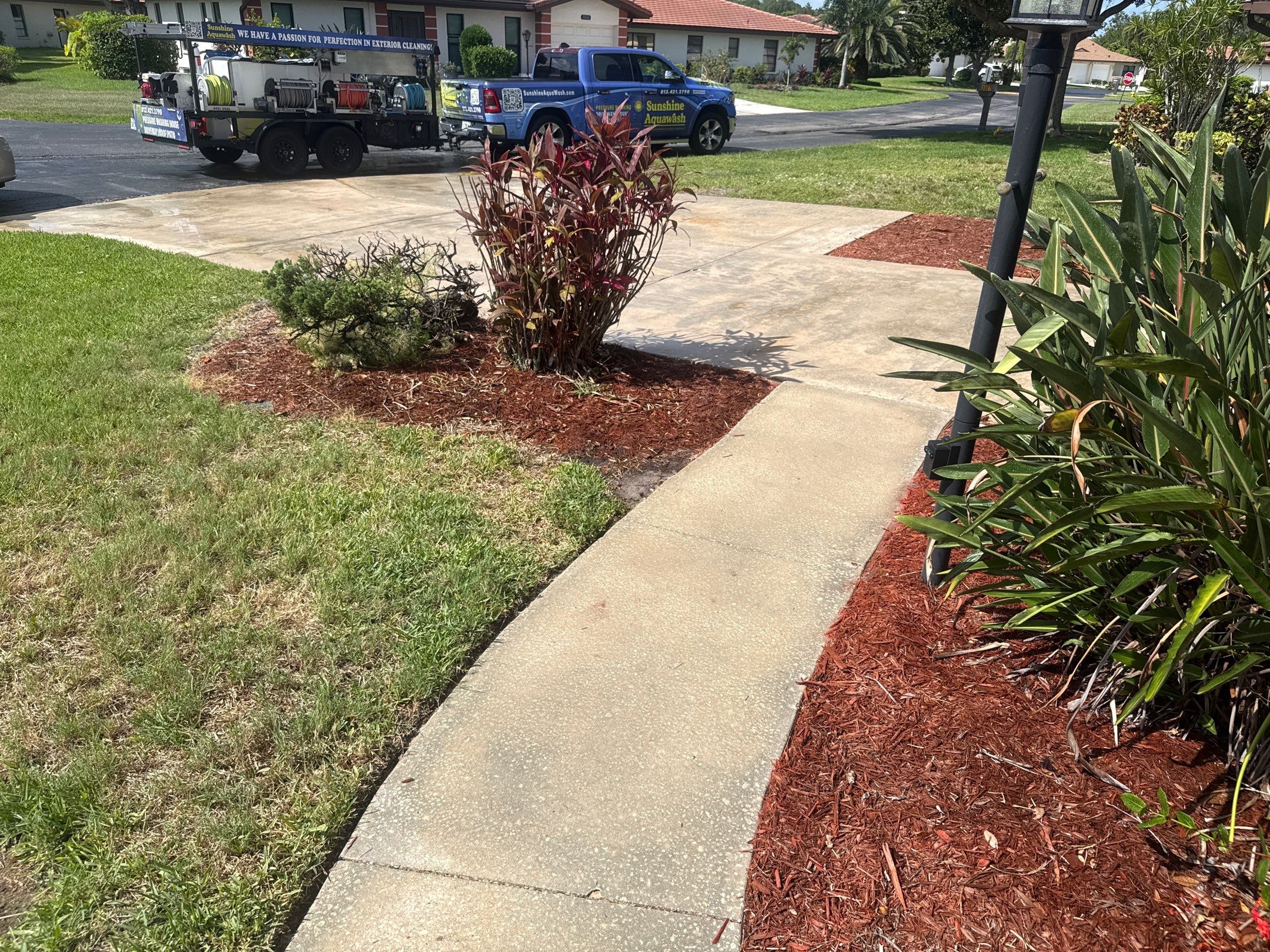 Tile Roof, Driveway & Patio Cleaning – Vivienda at Bradenton I by Sunshine AquaWash