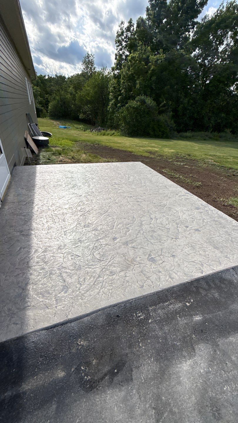 Oxford Slate Stamp Patio by NG Masonry & Construction LLC