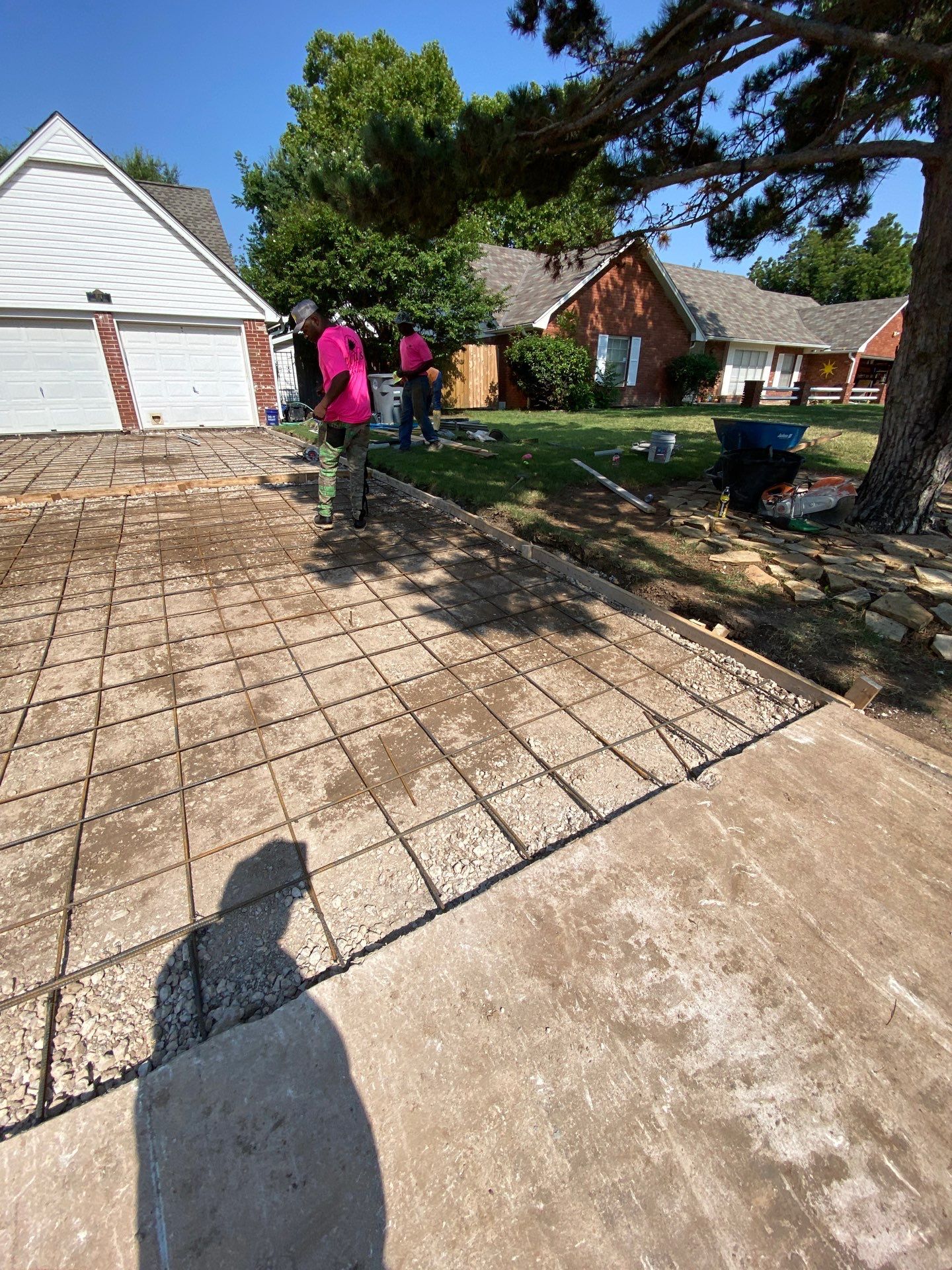 Concrete Driveway using Concrete  by Clays Services Inc