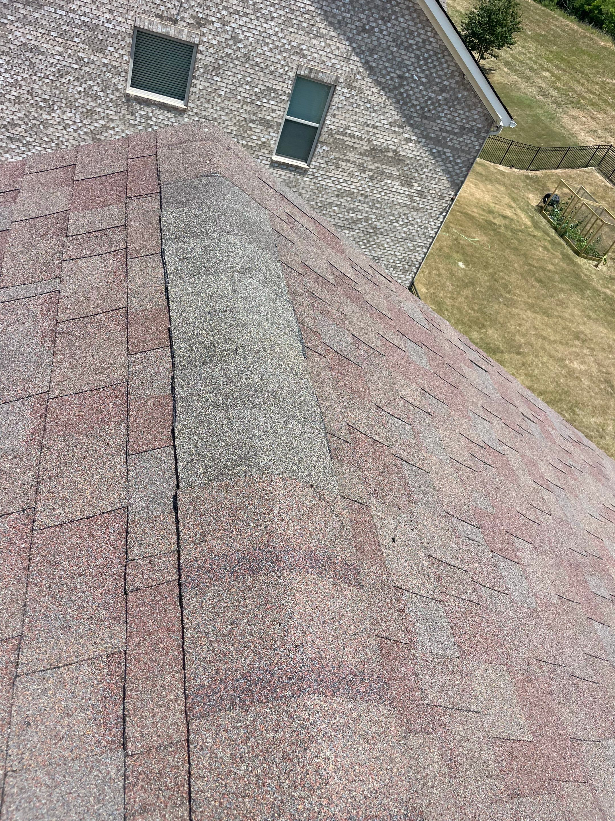 Ridge cap repair by Best Roofing Now LLC