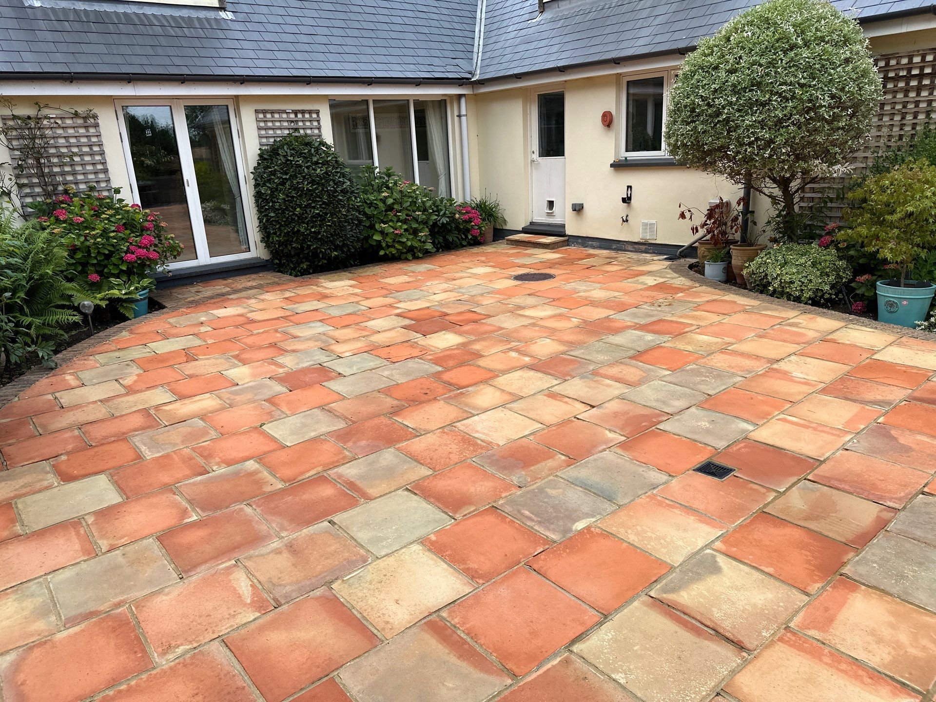 Roof and Patio Cleaning using Honda 15lpm Low Pressure Washing Machine by Ges Exterior Cleaning ltd