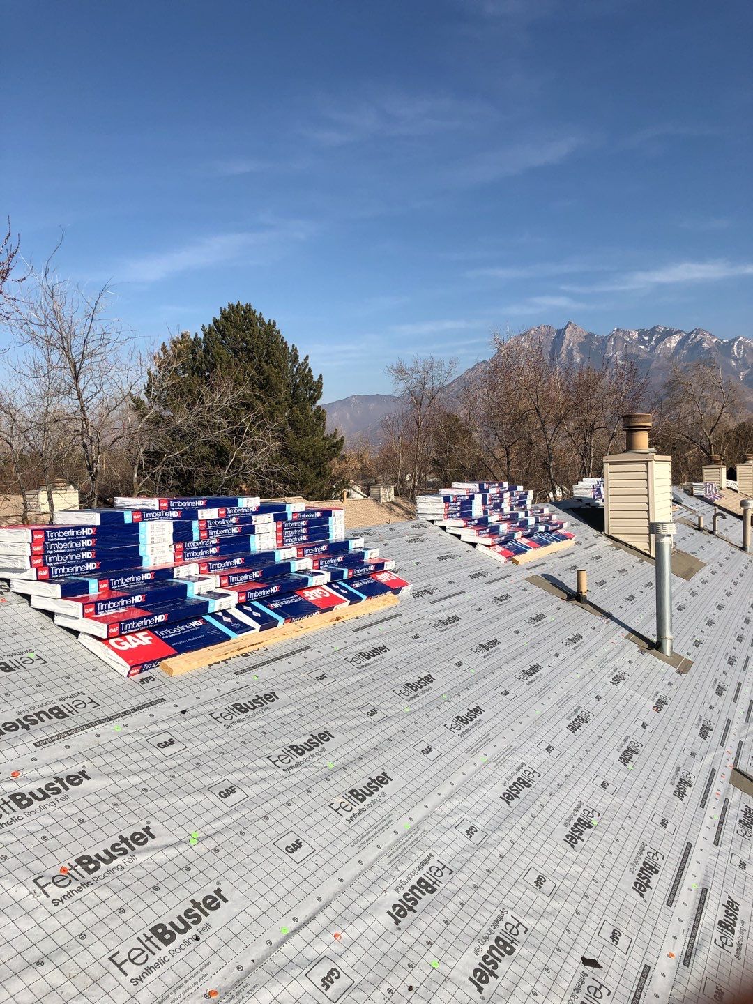 Storm Damaged Roof using GAF Timberline HDZ - Lifetime Shingle by The Roof Doctor