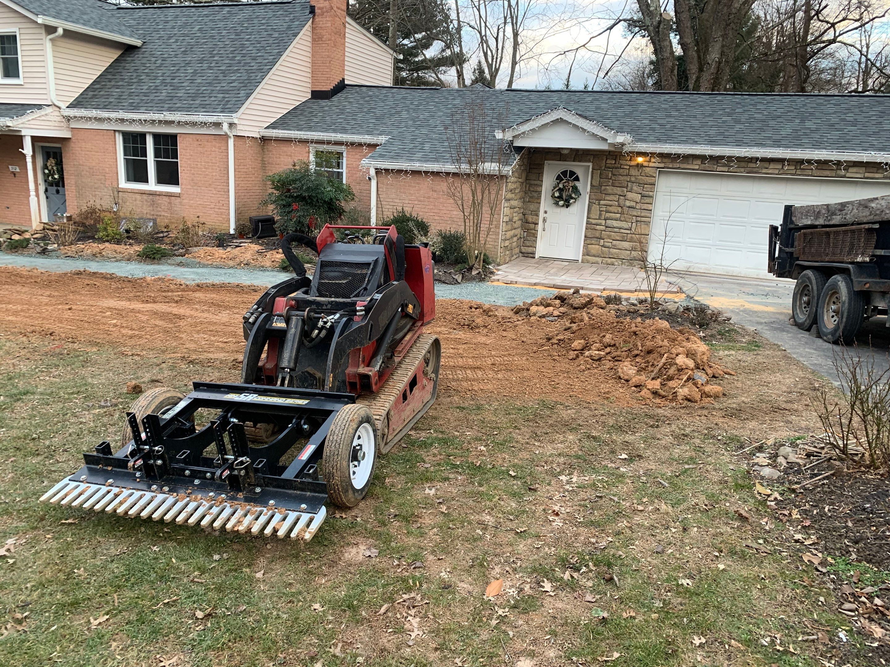 Front Walkway Remodel using Techo-Bloc Pavers by The Smet Companies, LLC