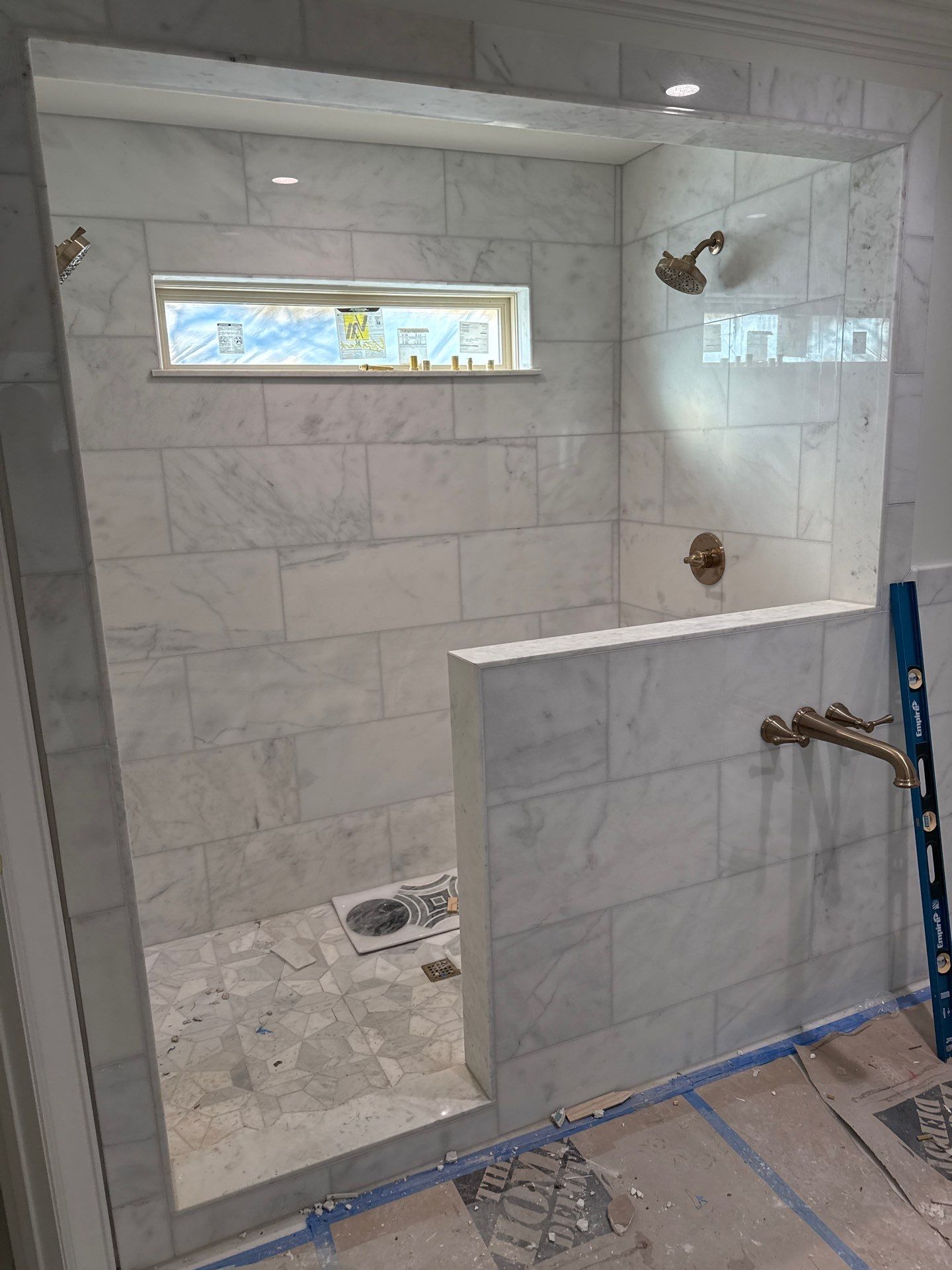 Frameless Shower Install  by Richardson Glass & Mirror