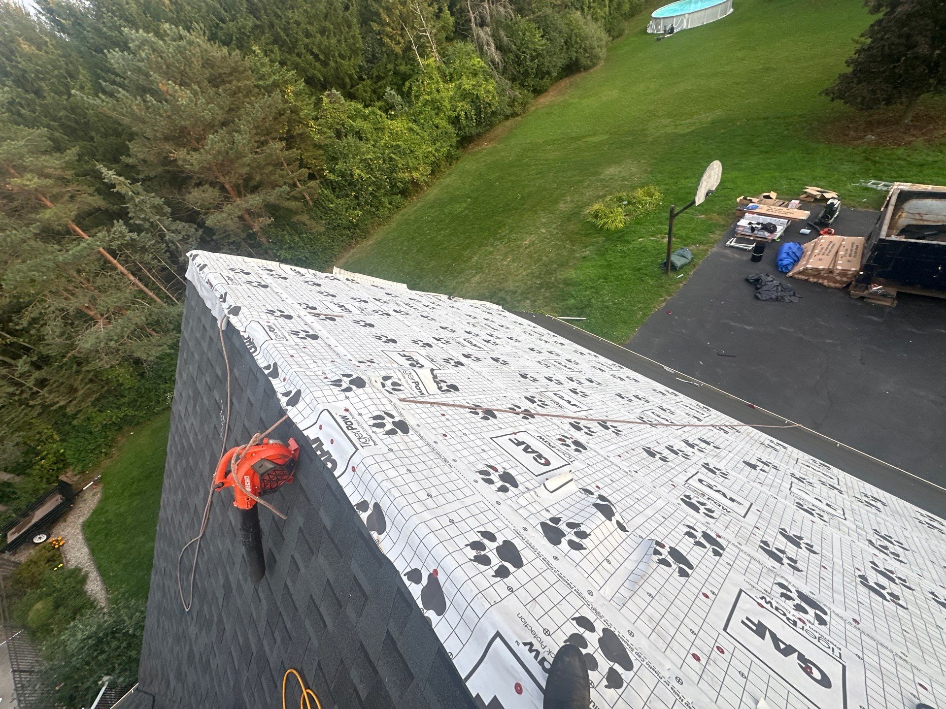 GAF Timberline Solar Roof Installation in Pittsford, NY by American Home Contractors