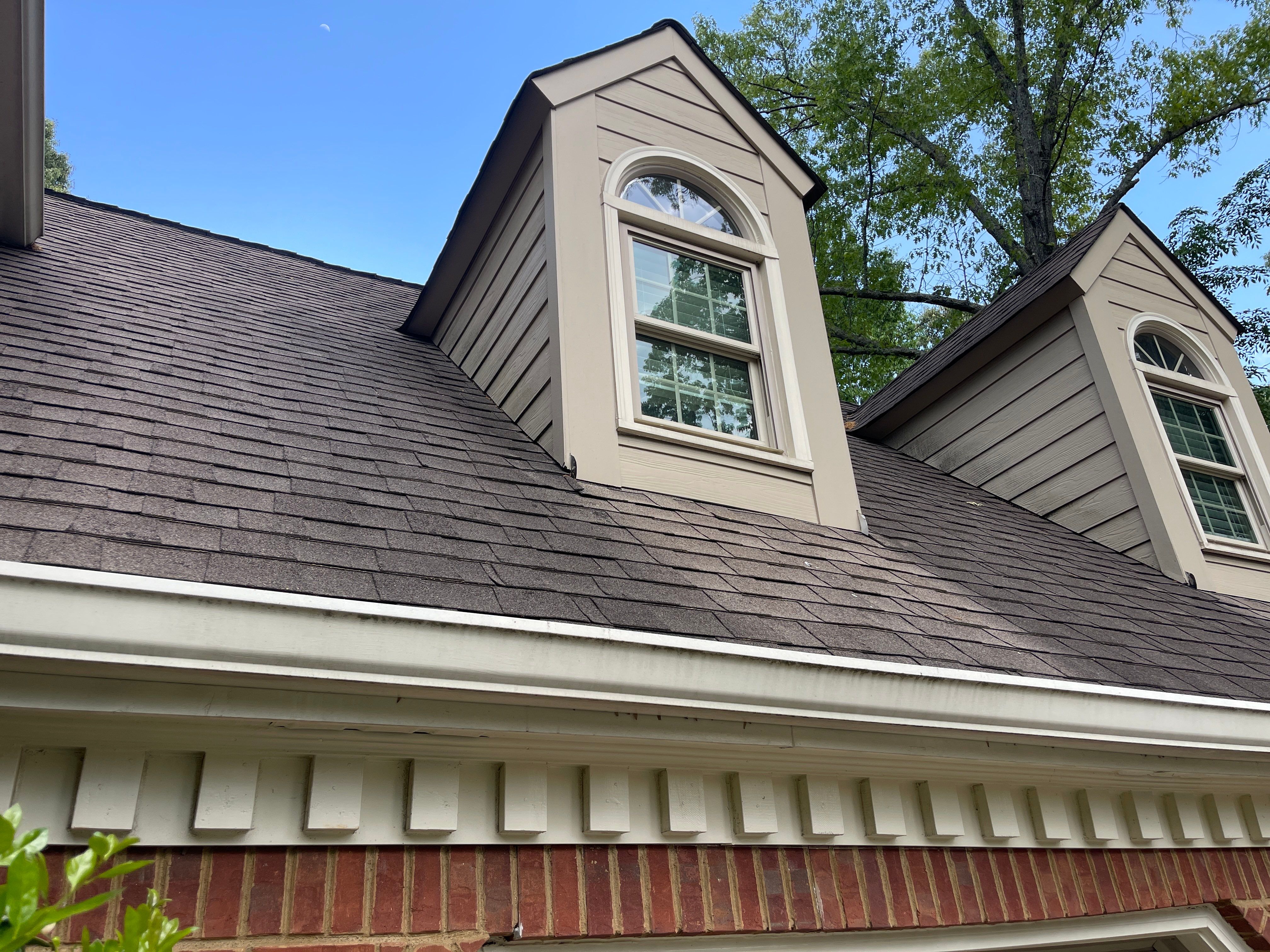 Marietta, GA Rotten Wood Replacement, Chimney Corner Board Installation, Gutter Replacement, and Exterior Painting by Nelson Exteriors