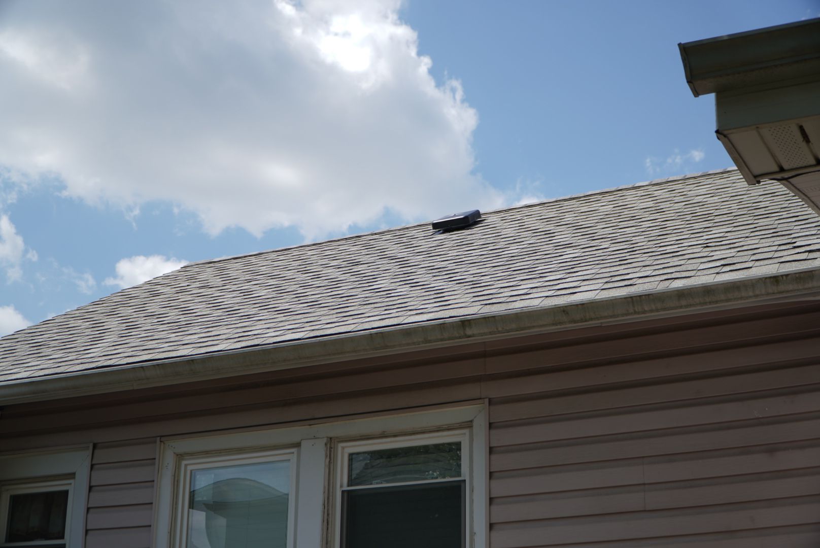 Roof replacement by hail damage using Cobblestone Gray by Just Brilliant Restoration JBR