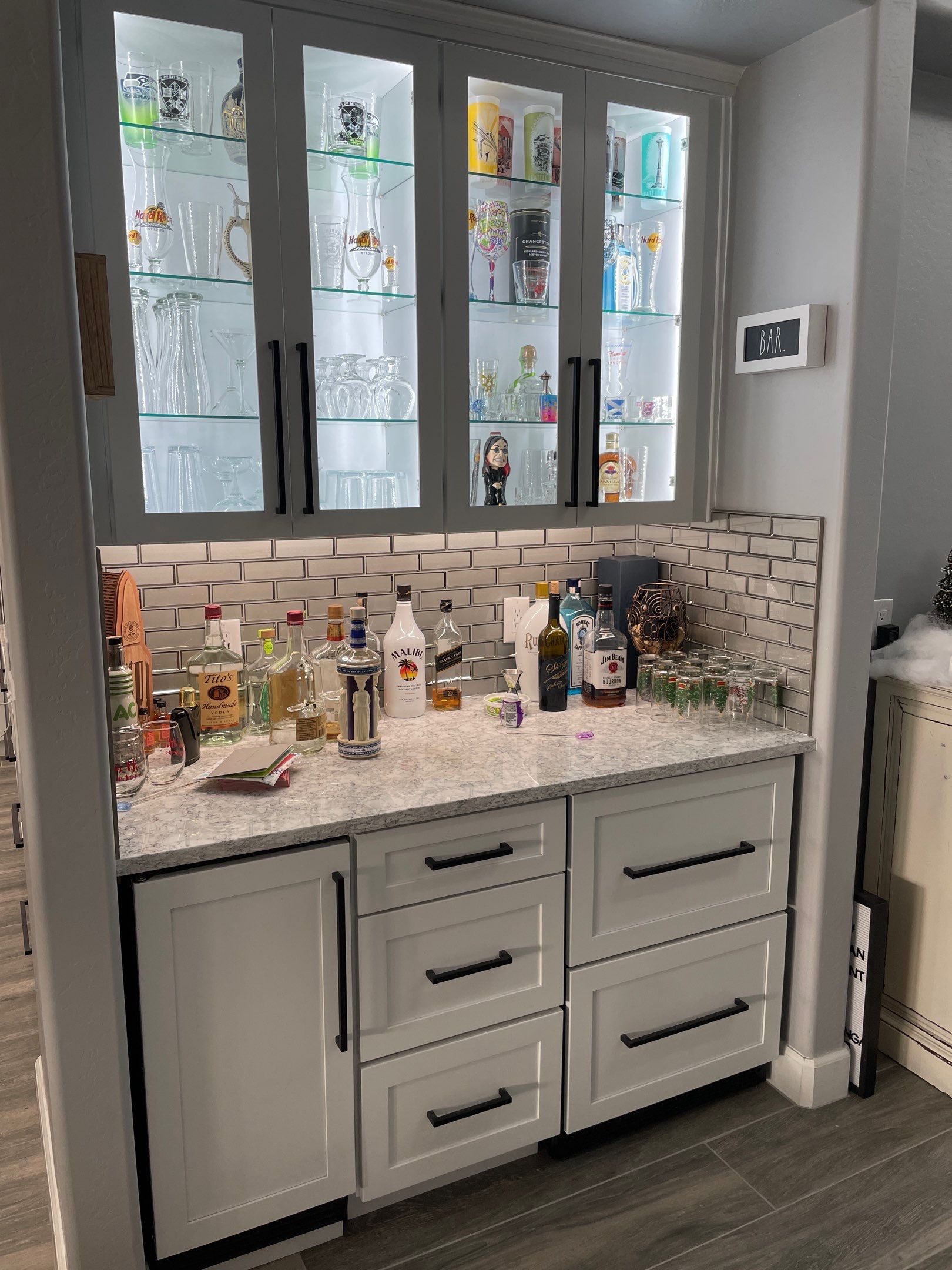 Home Remodel Using Multiple Materials  by Footprints Floors of Chandler 