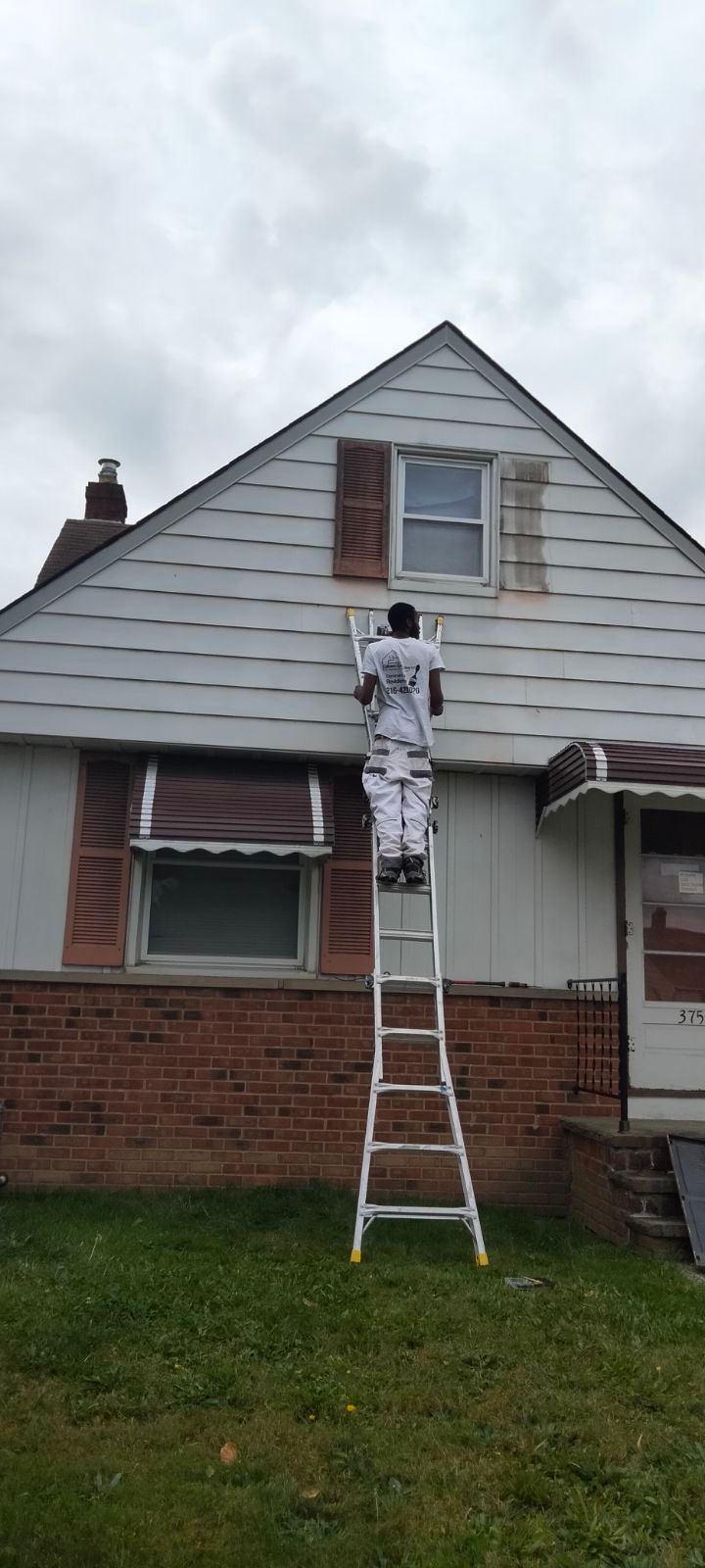 Exterior Shutter Painting using Sherwin Williams SuperPaint by Callaway Contracting LLC