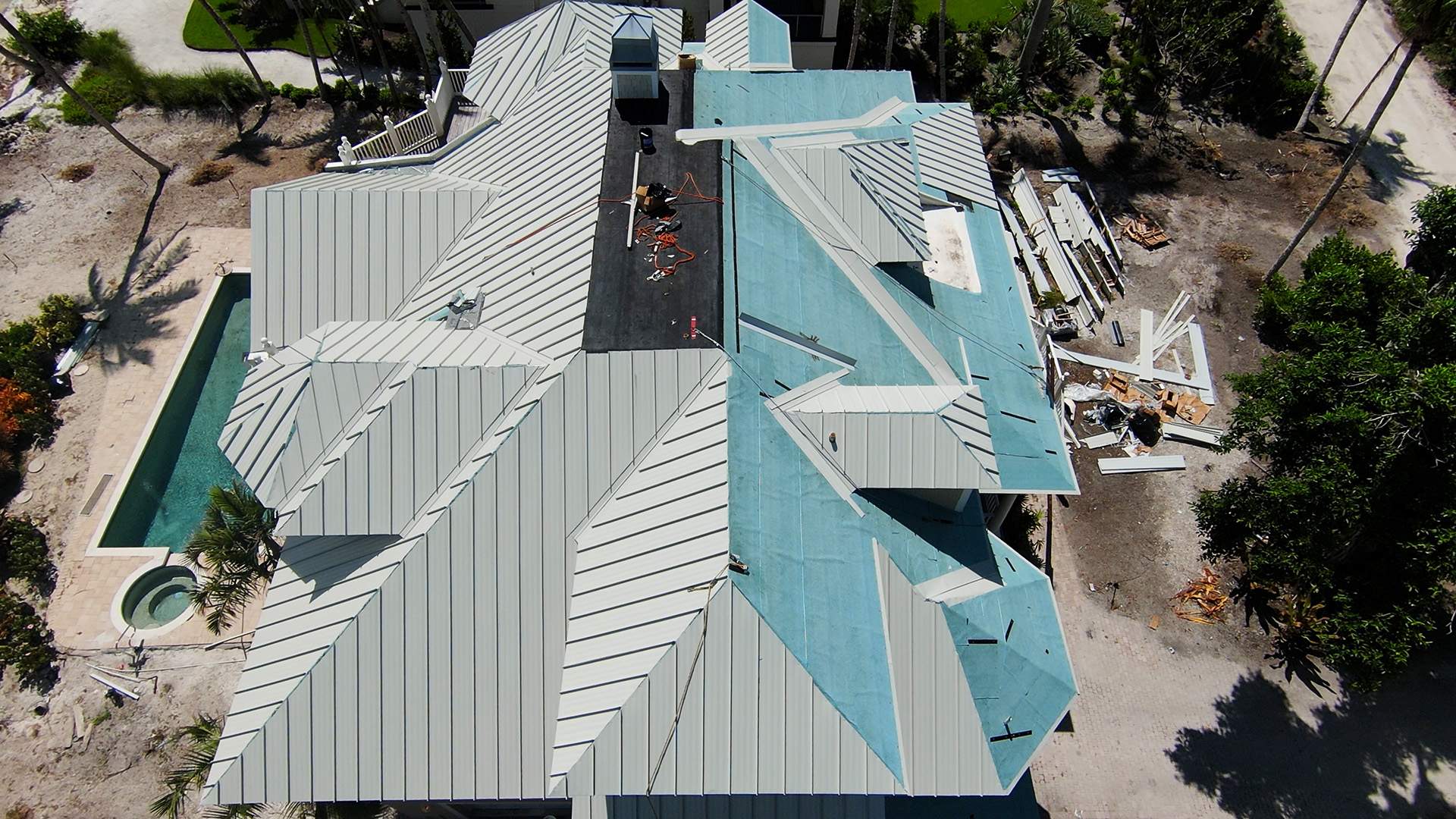 Sanibel Island Standing Seam Roof Replacement by Four Peaks Roofing