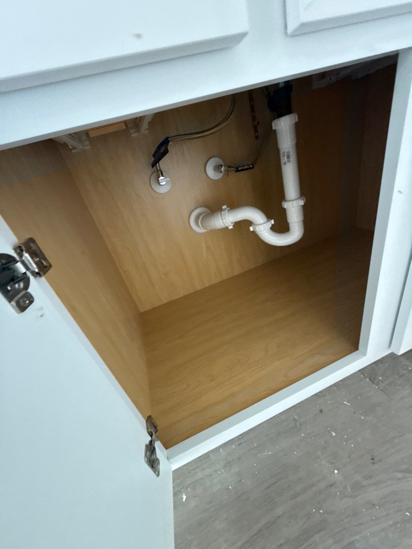 White Shaker Kitchen Cabinet and Bathroom Vanity Installation in Willis by Roaring Lion Renovation, LLC