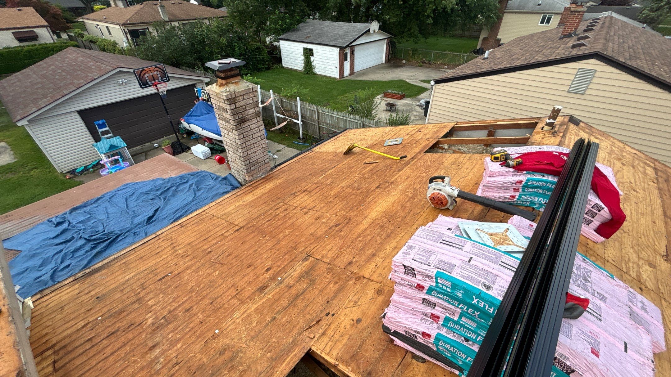 Roof Replacement using Owen Black Sable by 180 Contractors