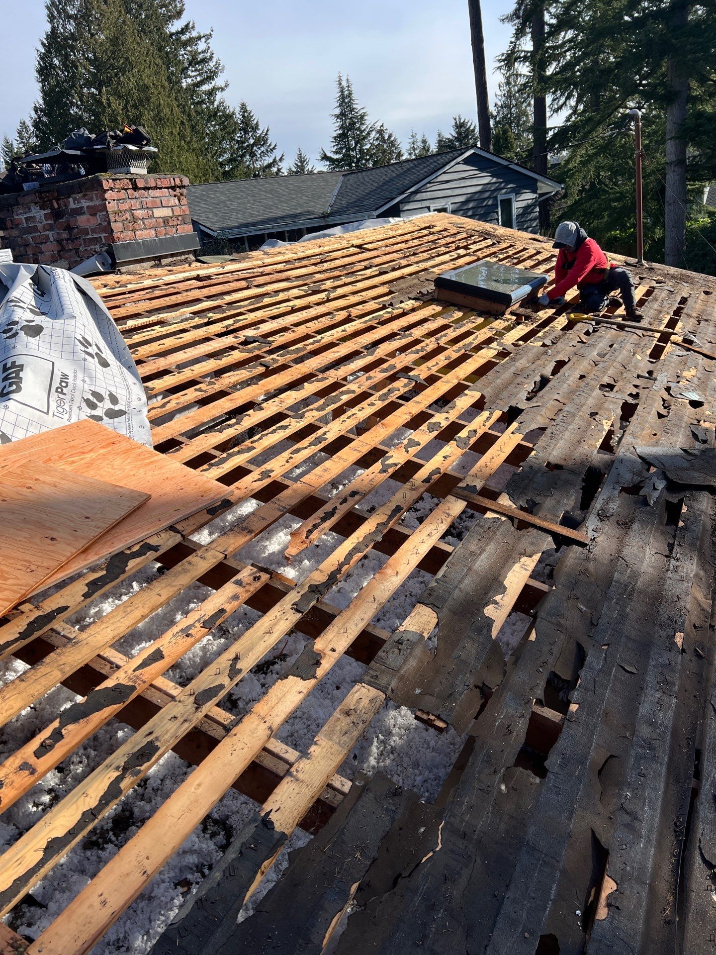 Residential Roofing Installation using GAF HDZ Shingles by Roofing Formula LLC