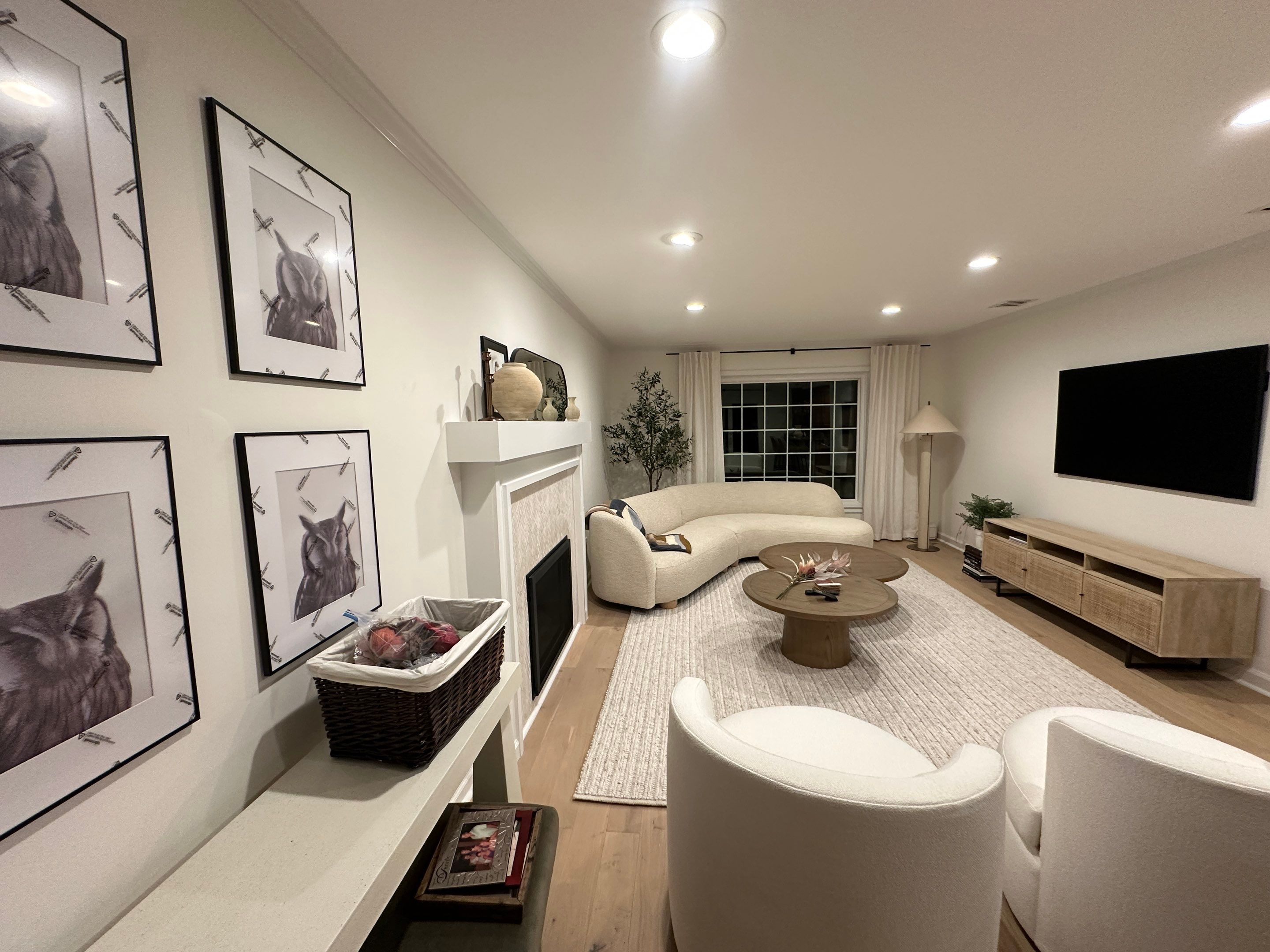 Family Room Remodel using Benjamin Moore by Home Concepts Construction