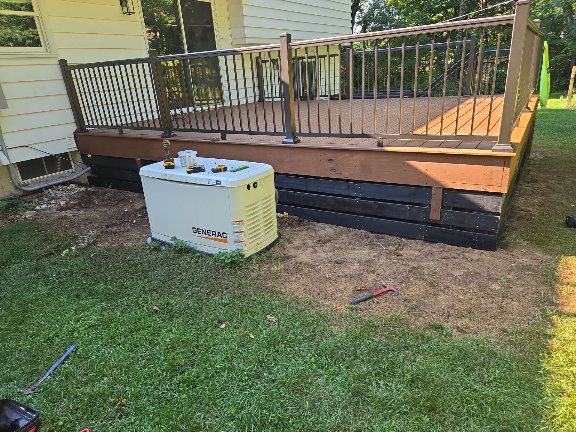 Deck and French Door Installation in Rockford by Cutting Edge Homes