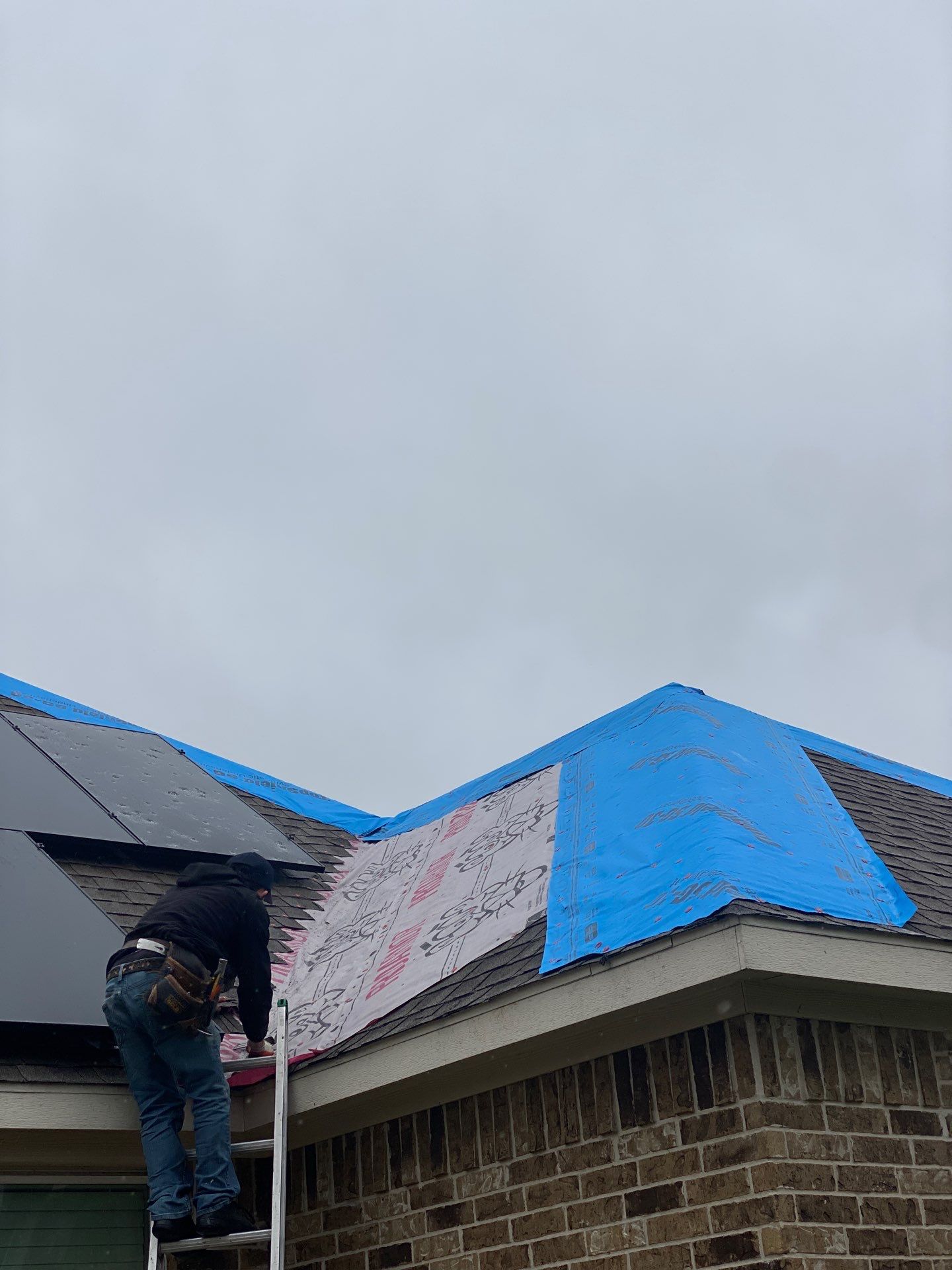 Hail Damage using Owen's Corning Duration (Lifetime) Shingles by Roof Repair Services LLC