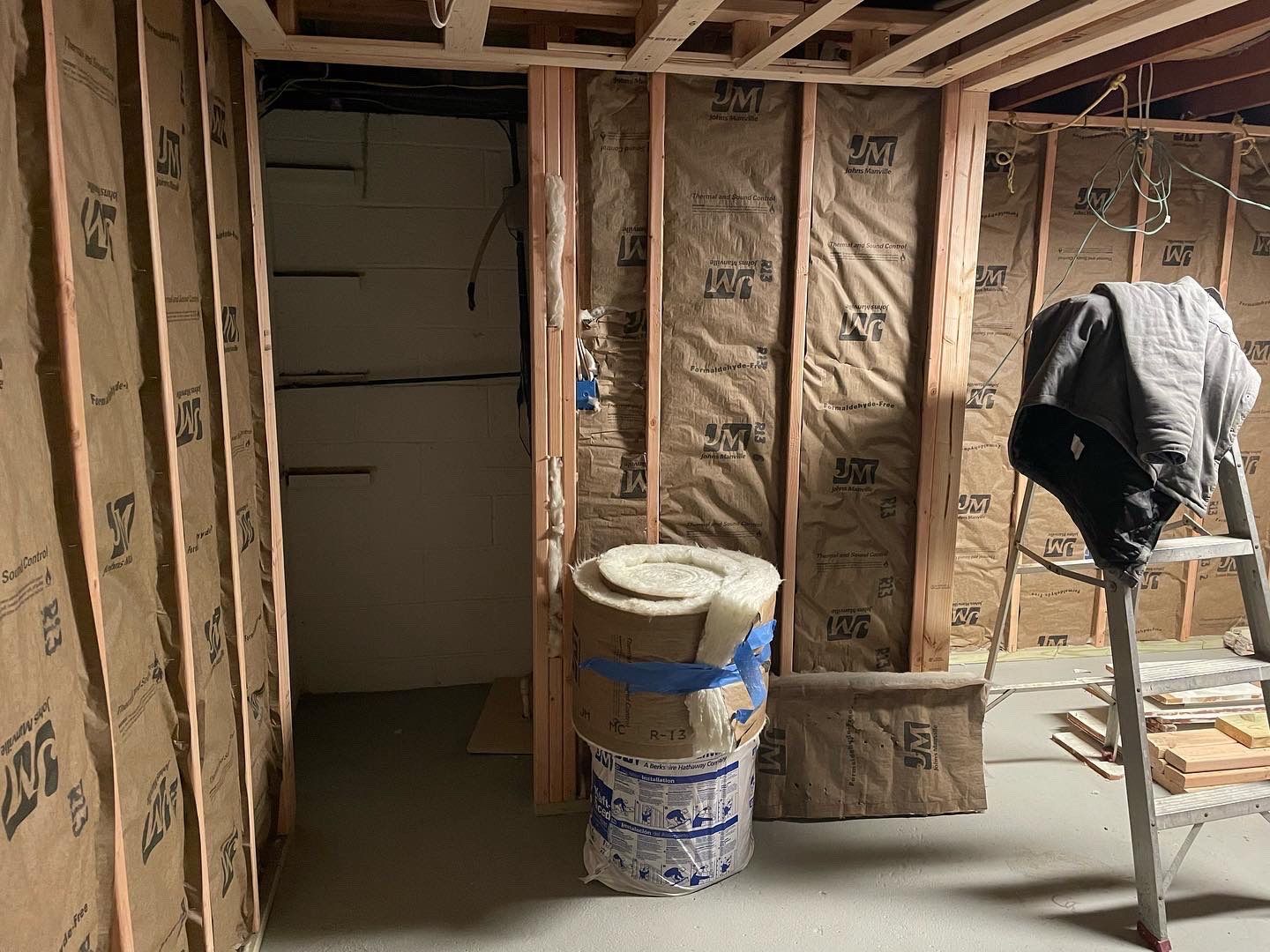 Basement Remodel using Wood by Home Concepts Construction