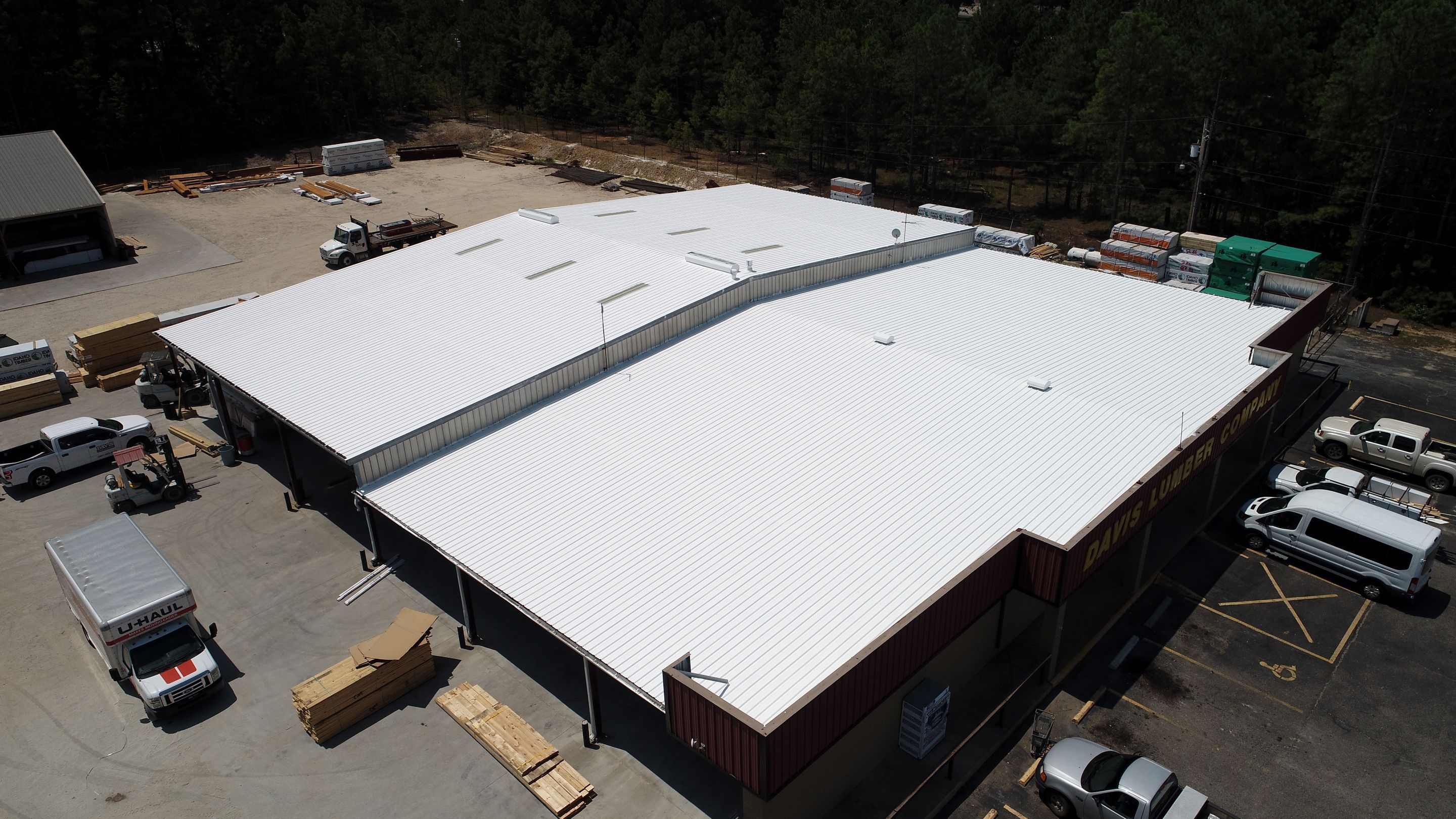 Commercial Roofing Installation using Aldocoat Coatings by Hostetler Roofing