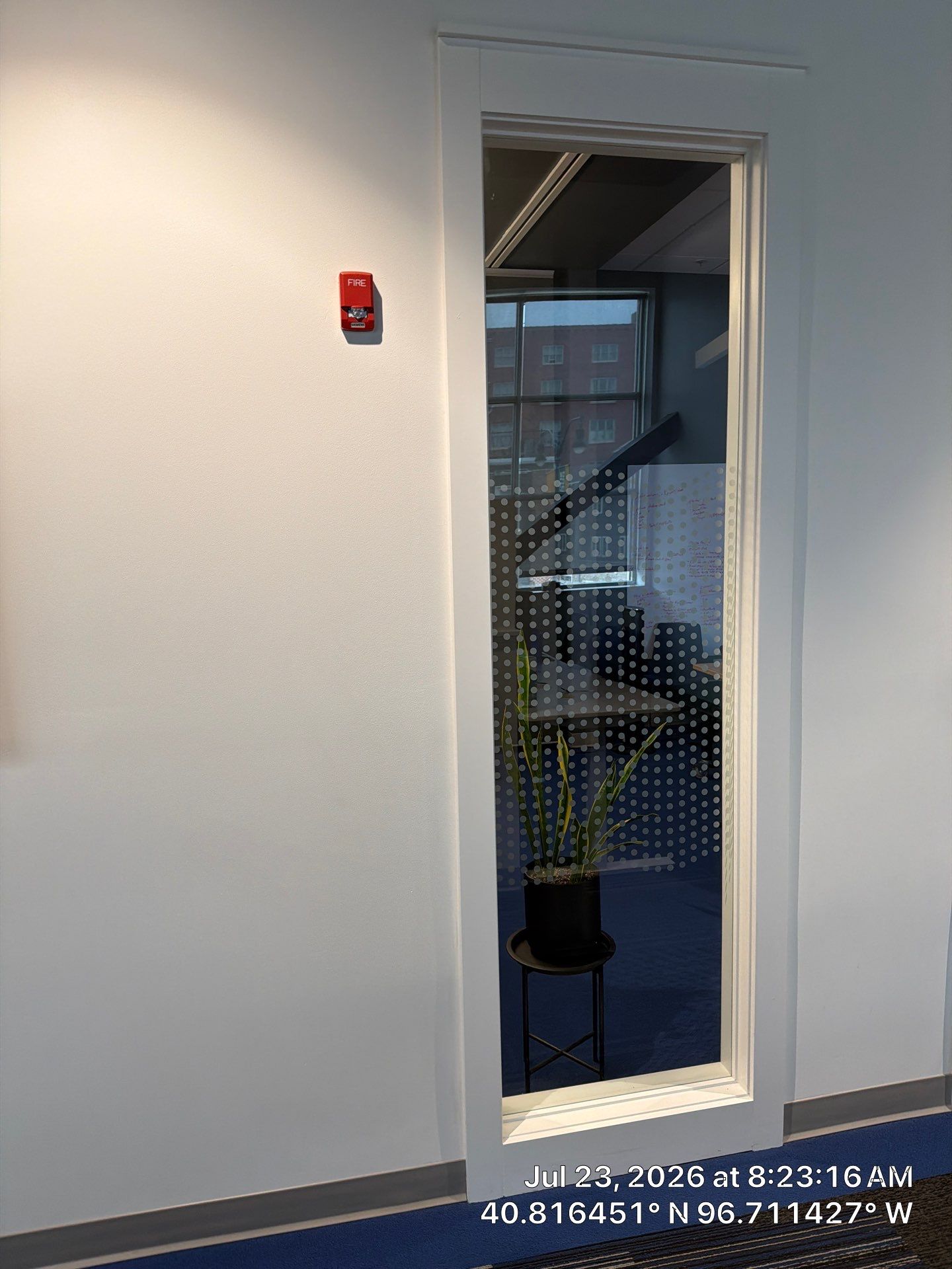 Lincoln Commercial Office Remodel with Glass Doors and Acoustic Baffles by CompanyCam Sales Demo