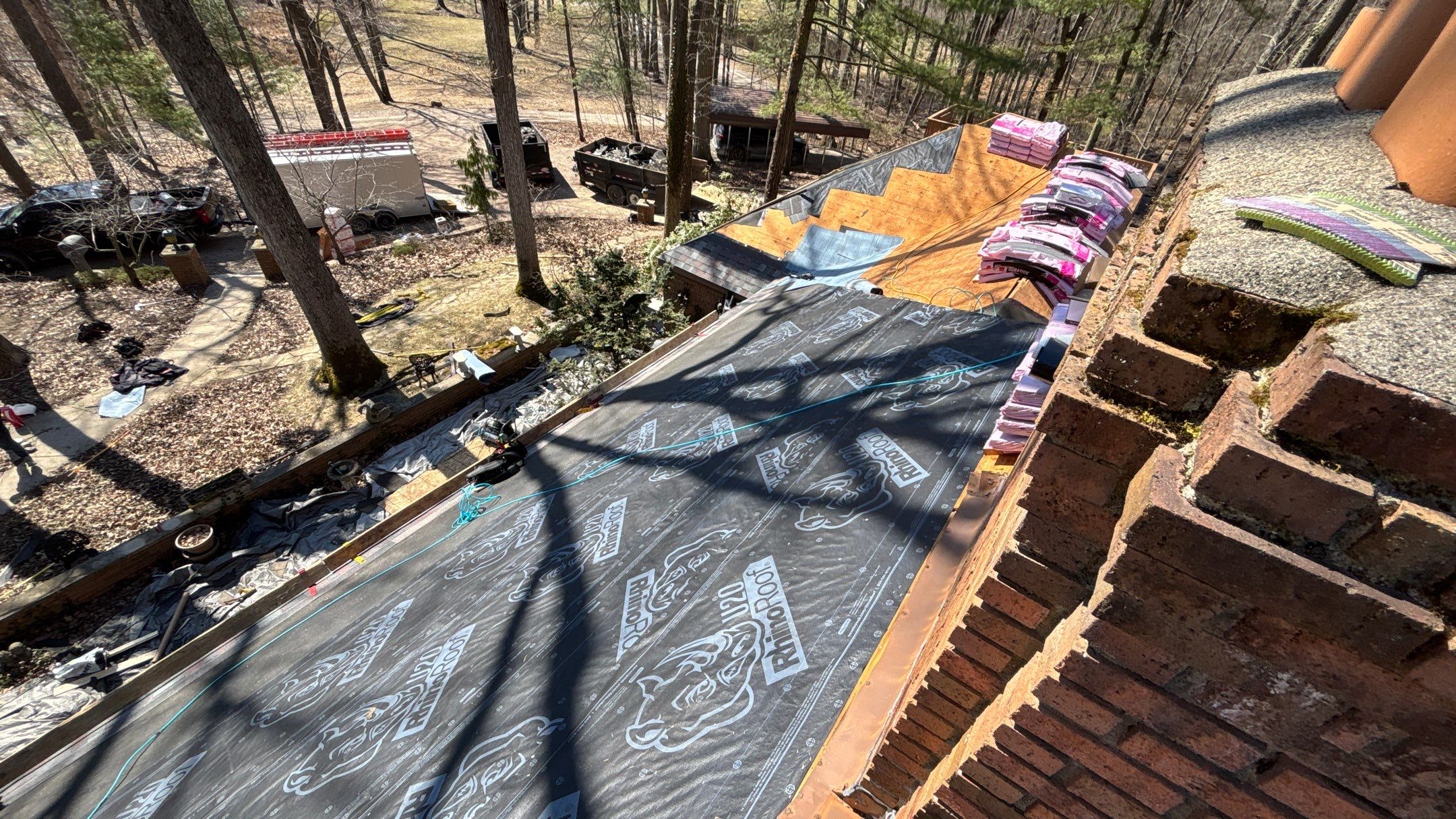 Roof Replacement using Owens Corning Colonial Slate by 180 Contractors