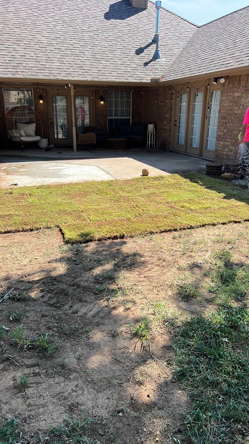 Tree removal , Concrete, Pergola, and sod install  by Clays Services Inc